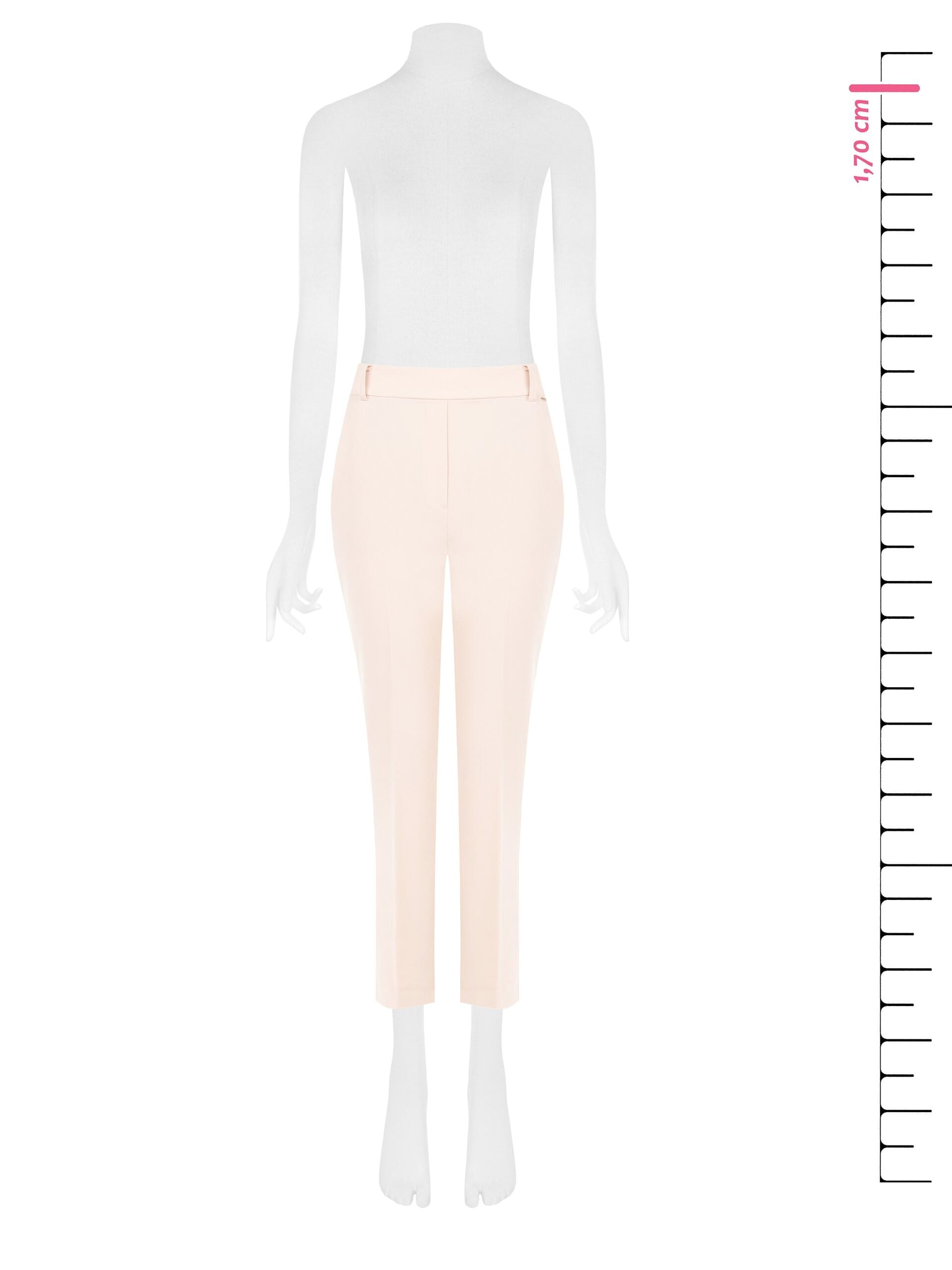 Straight Mixed Viscose Trousers With Elastic Back Rinascimento