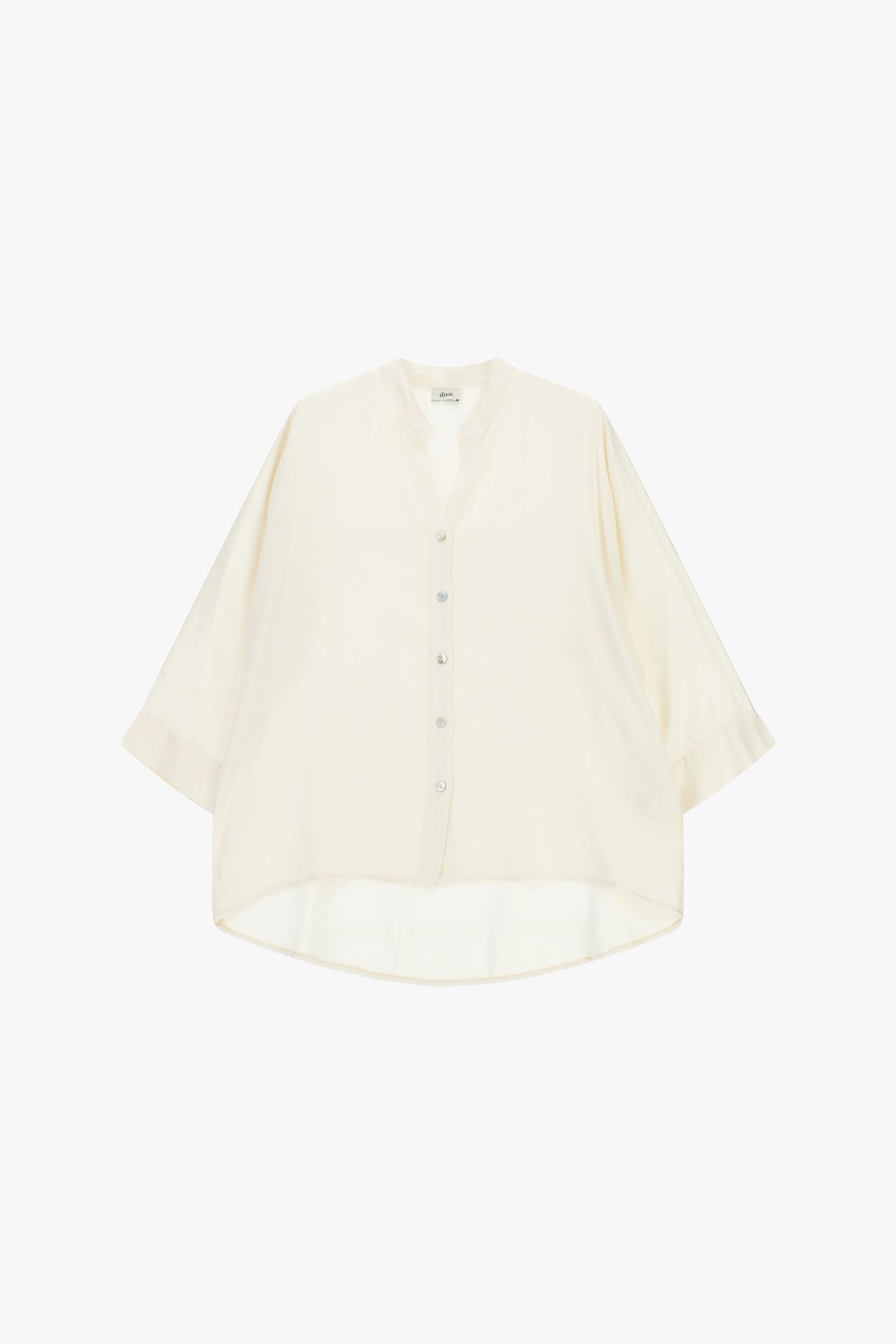 Dixie Large 3/4 Collarless Shirt With Buttons