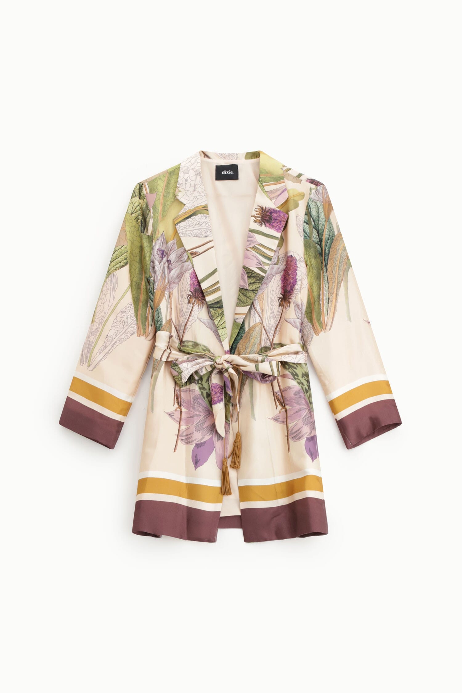 Blazer imprimé floral avec ceinture Dixie