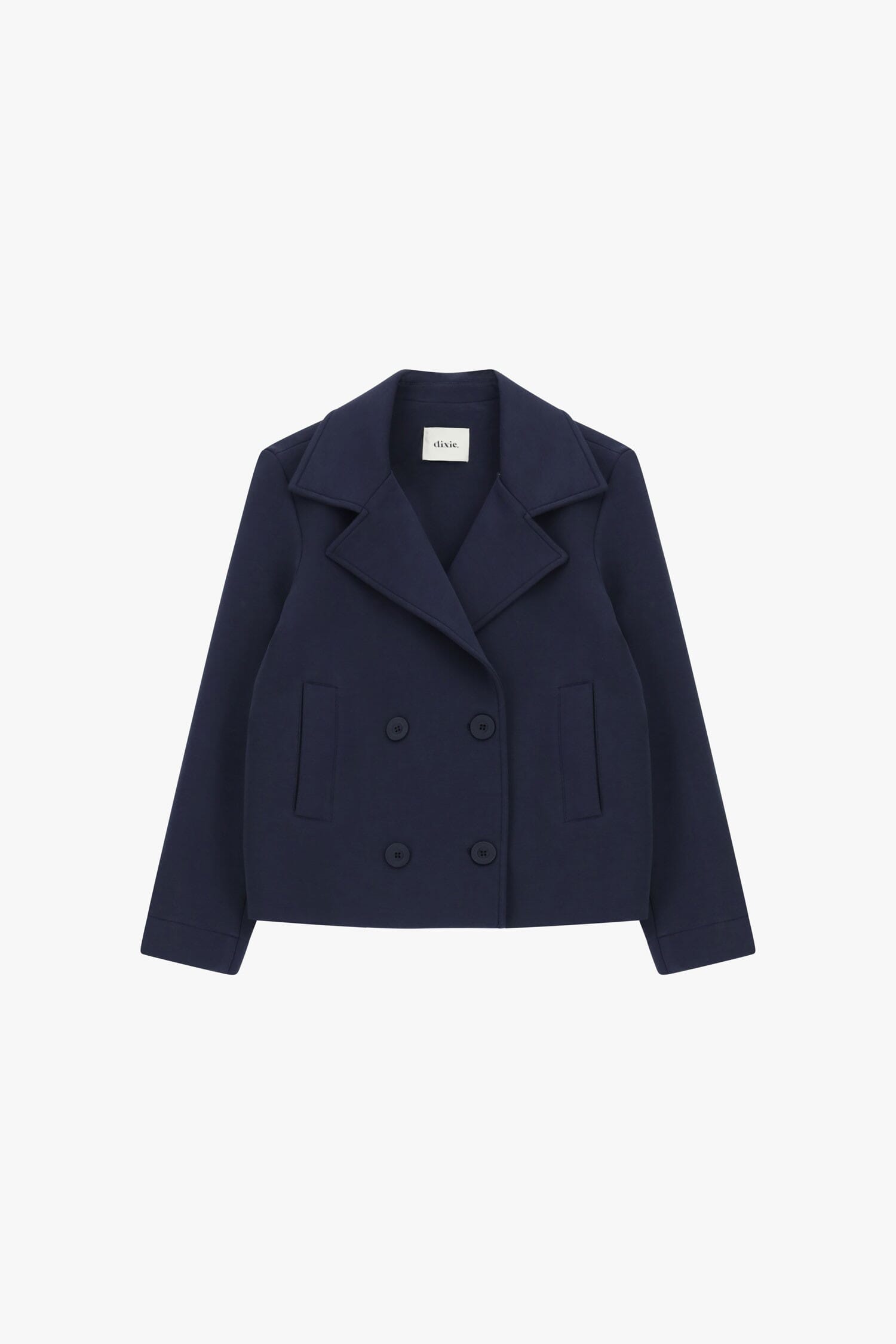 Blazer court à double boutonnage avec poches avant Dixie