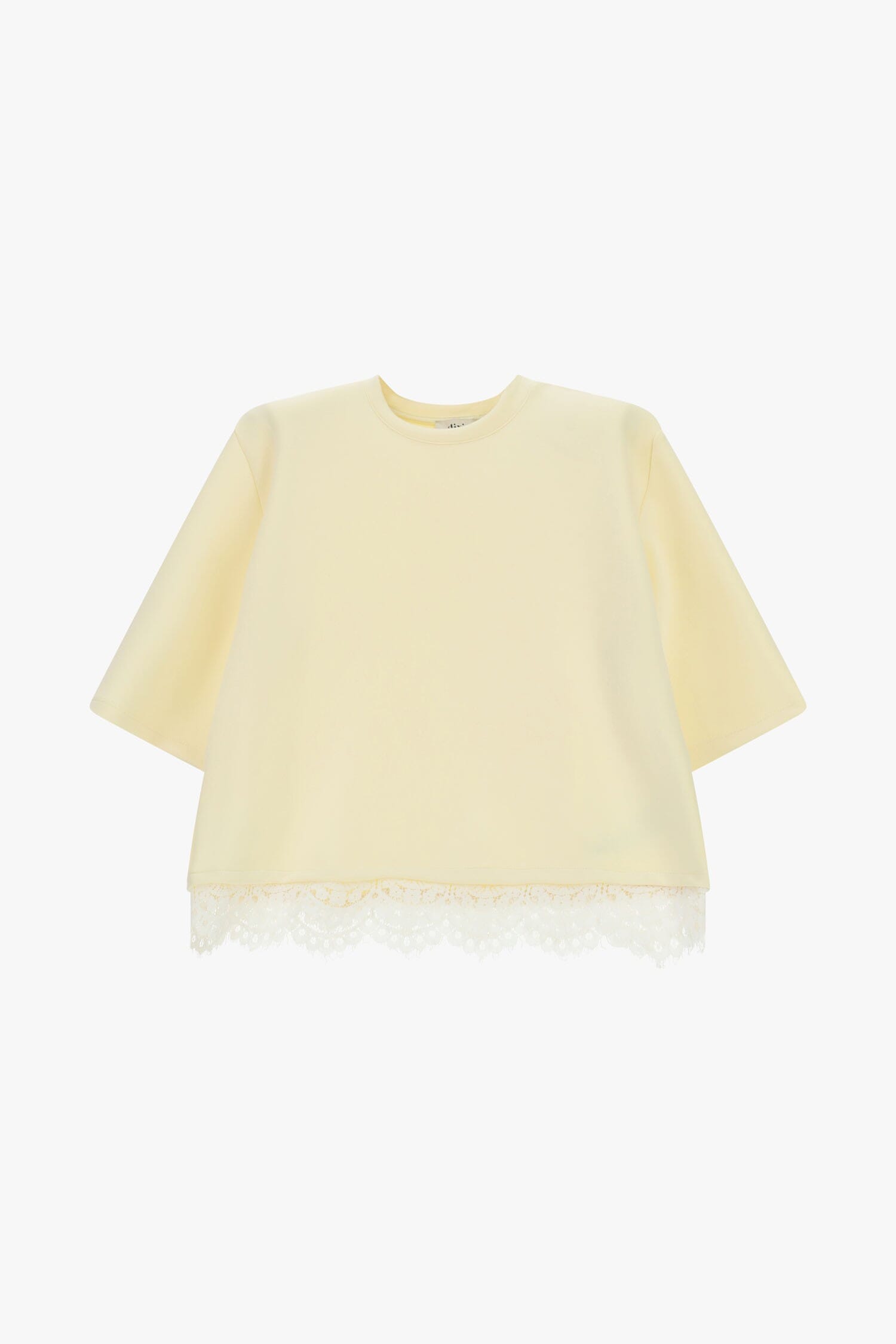 Short-sleeved T-Shirt With Lace Trim Dixie