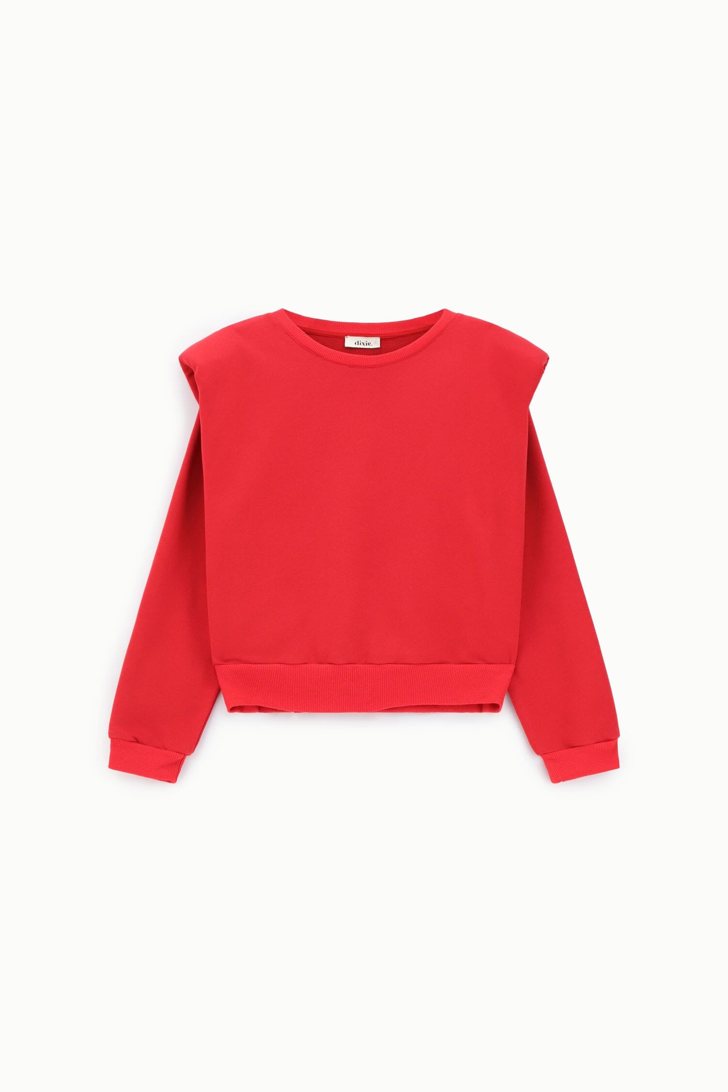 Sweatshirt Crew-neck Structured Shoulders Elasticised Hem Dixie