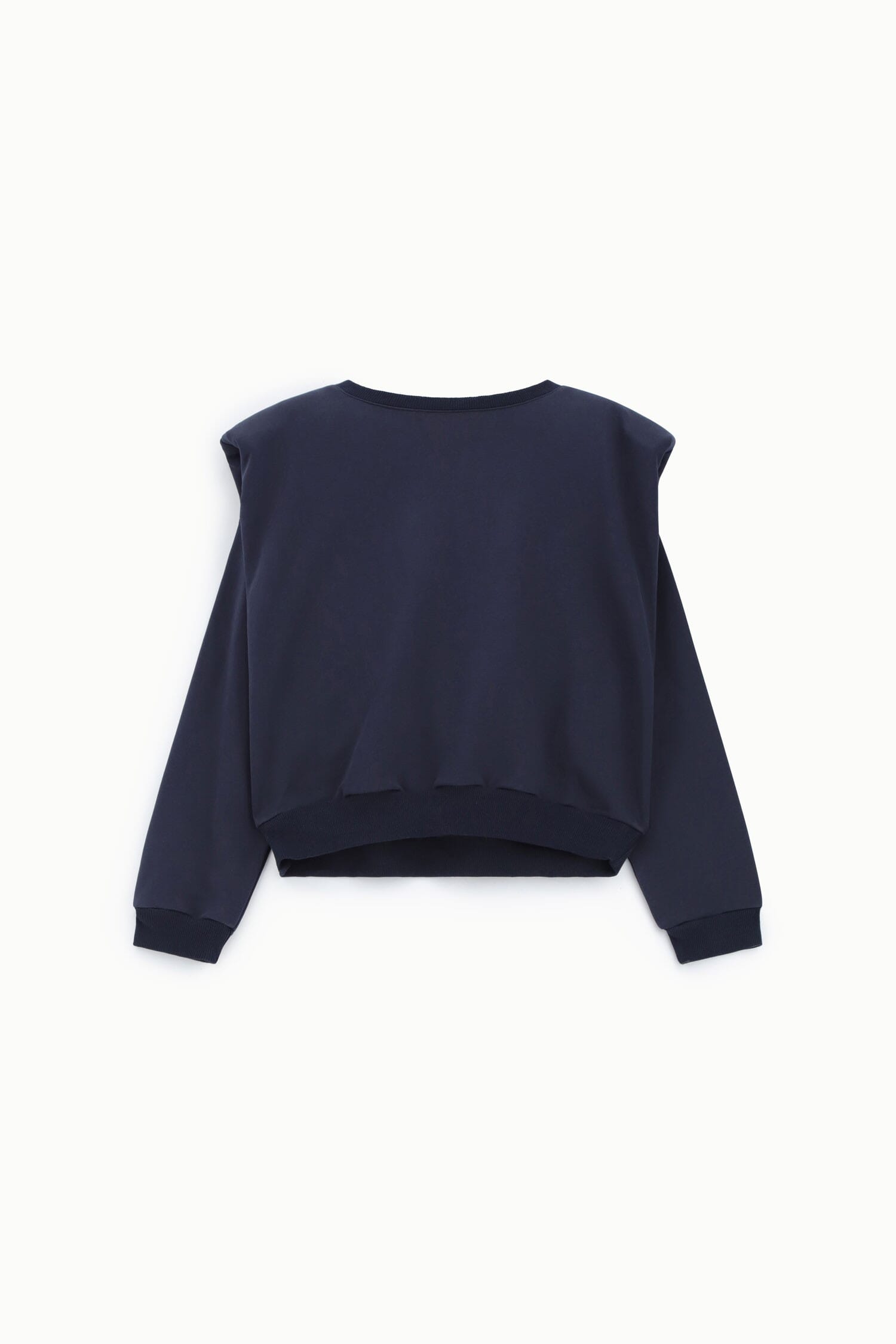 Sweatshirt Crew-neck Structured Shoulders Elasticised Hem Dixie