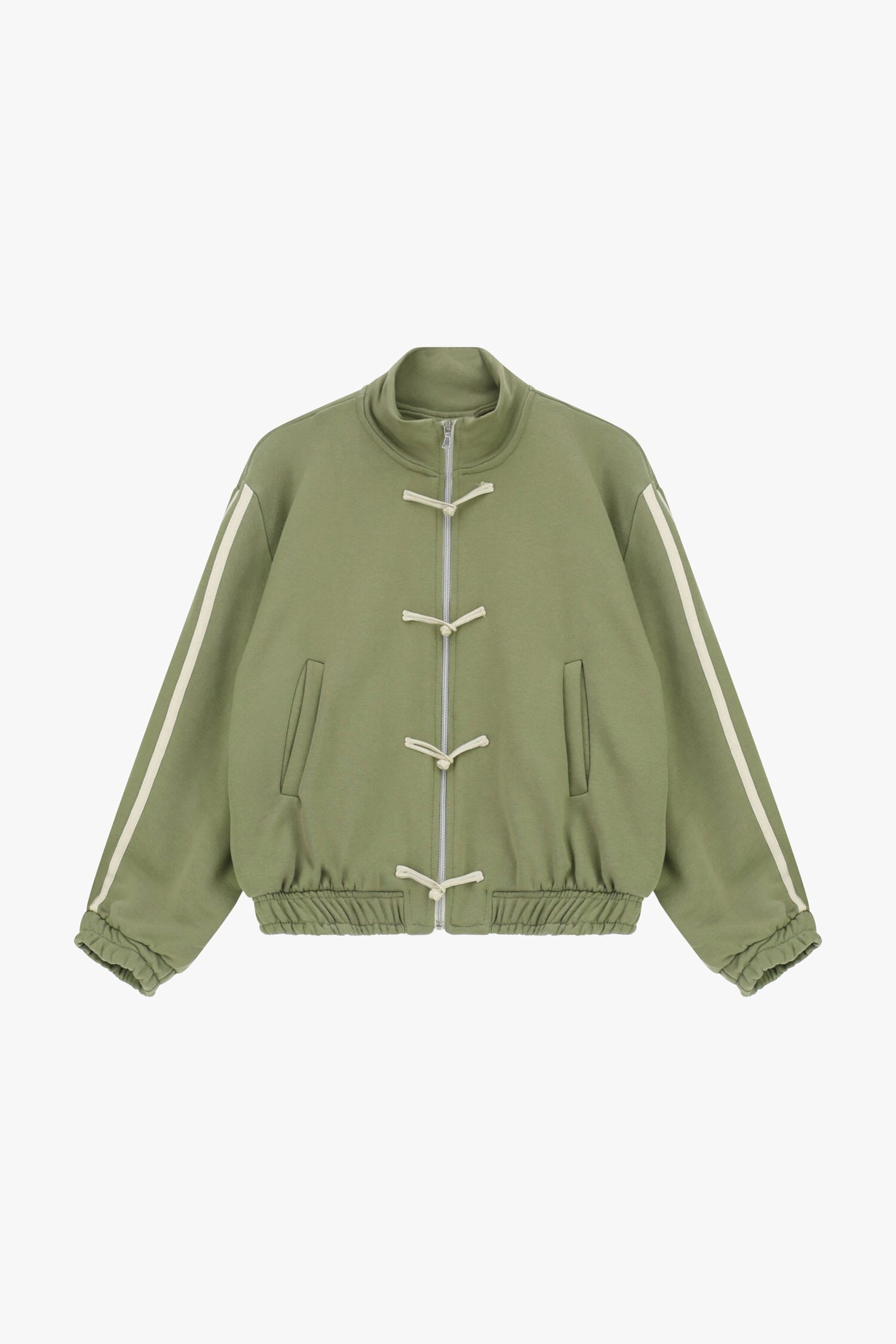 Sweatshirt avec fermeture éclair sur le devant et lacets décoratifs Dixie