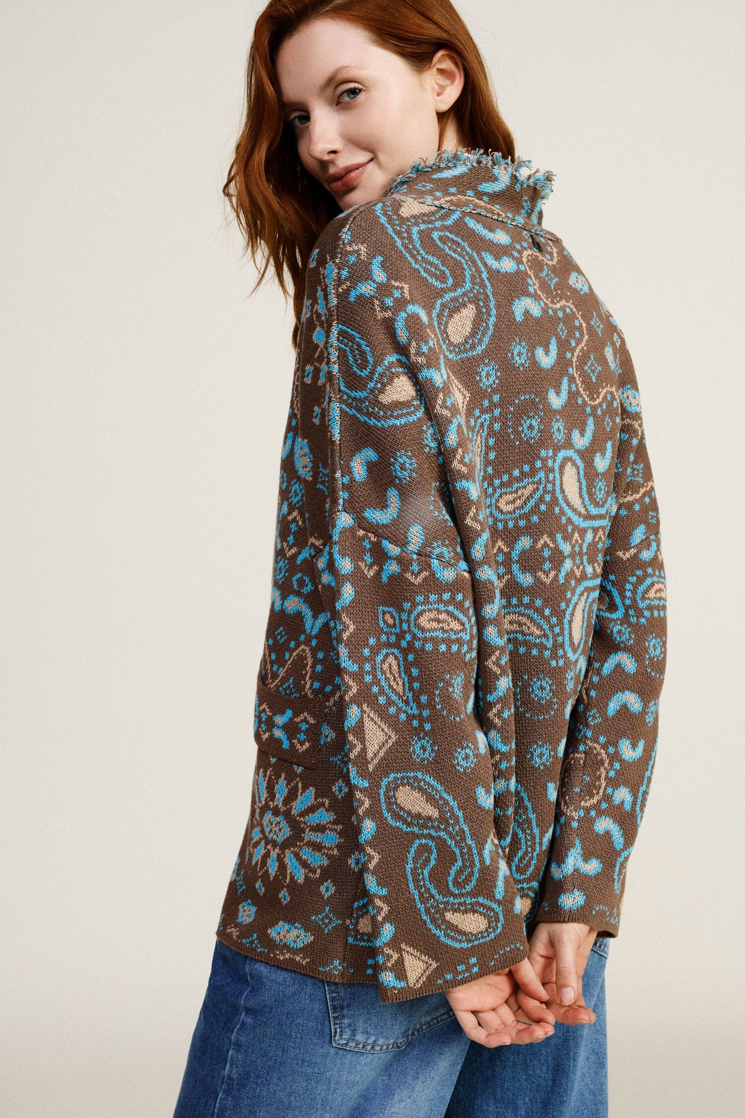 Cardigan With Toggle Closure And Front Pockets Dixie