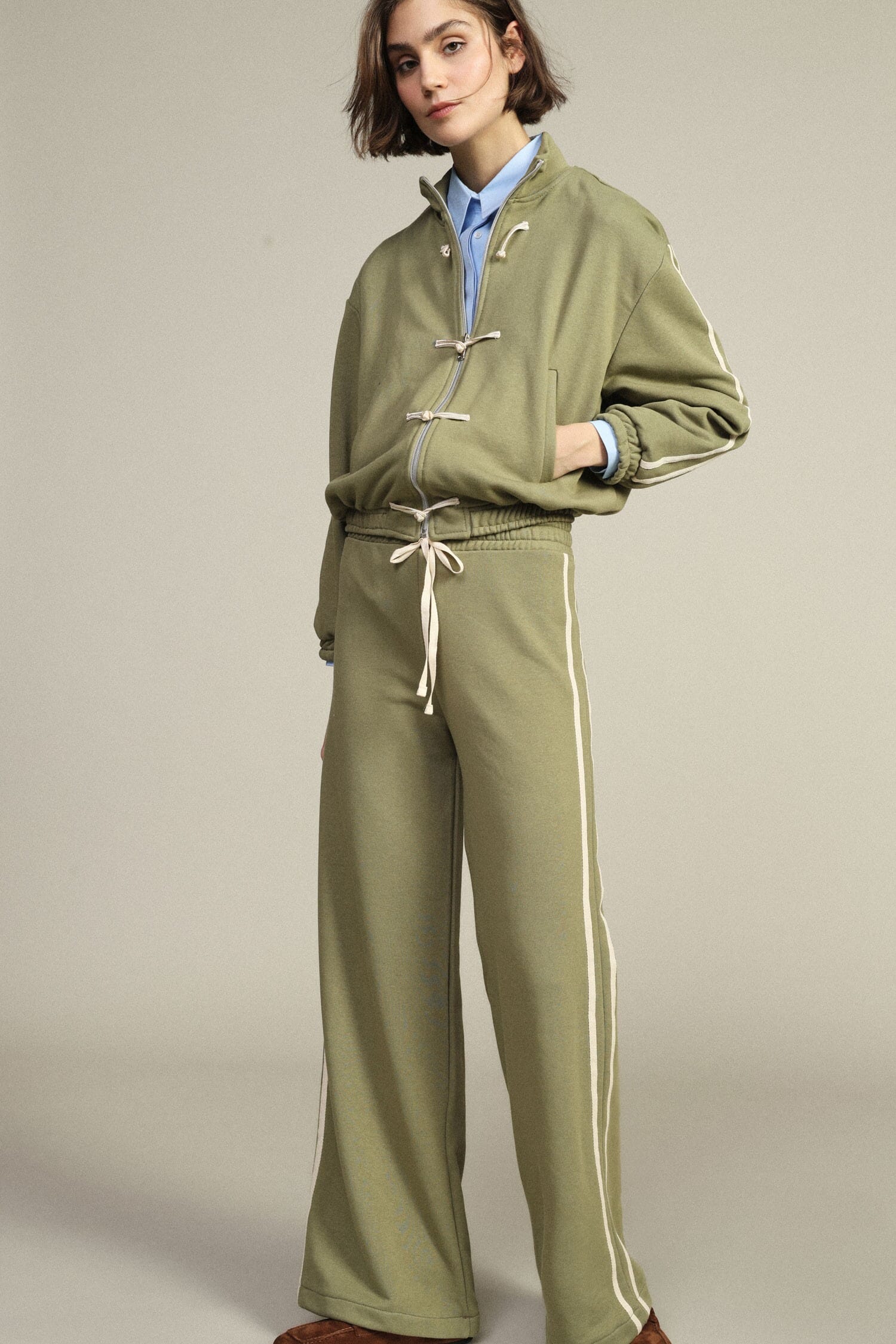 Palace Trousers With Drawstring And Side Bands Dixie