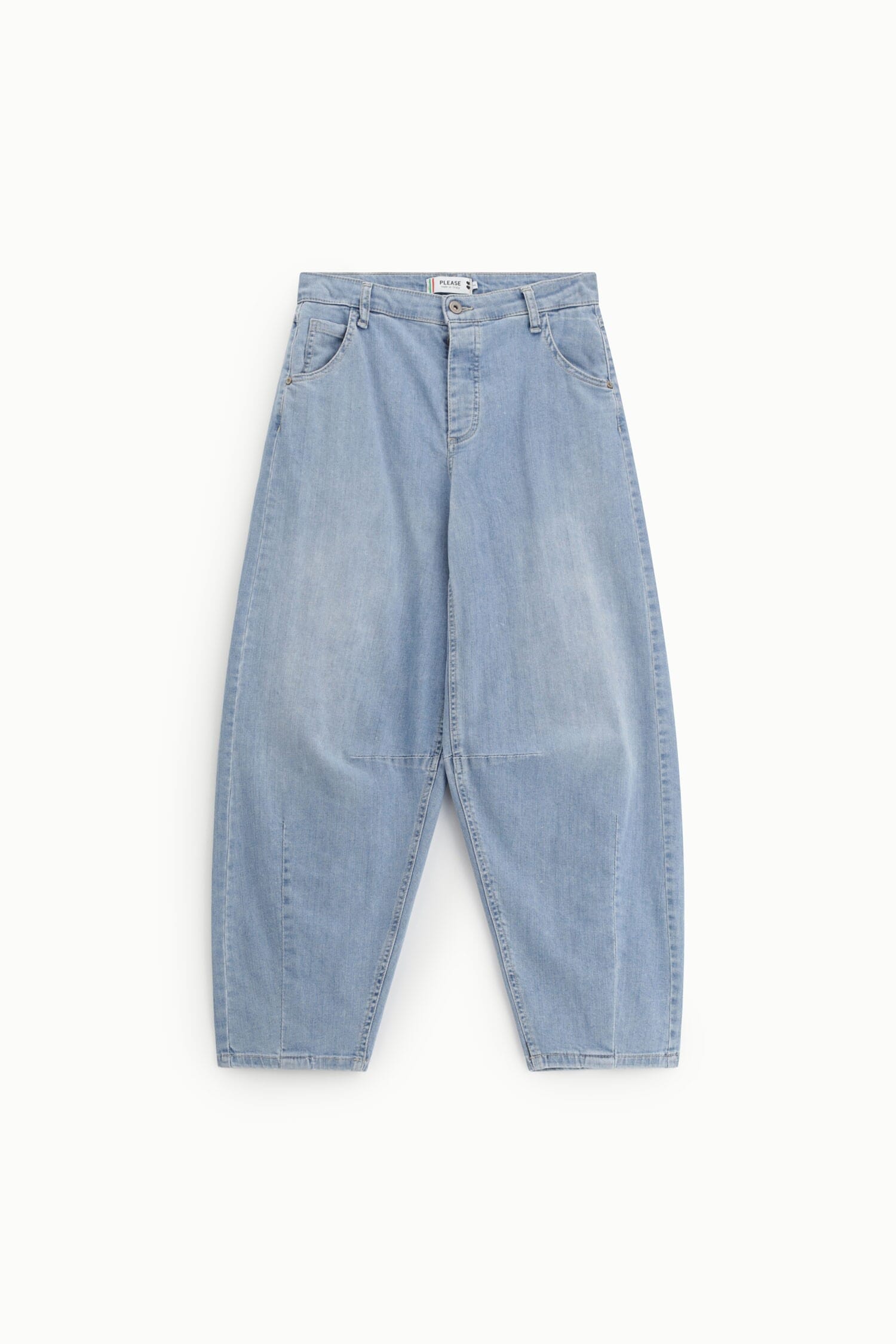 Baloon Fit Medium Jeans With Light Wash Please