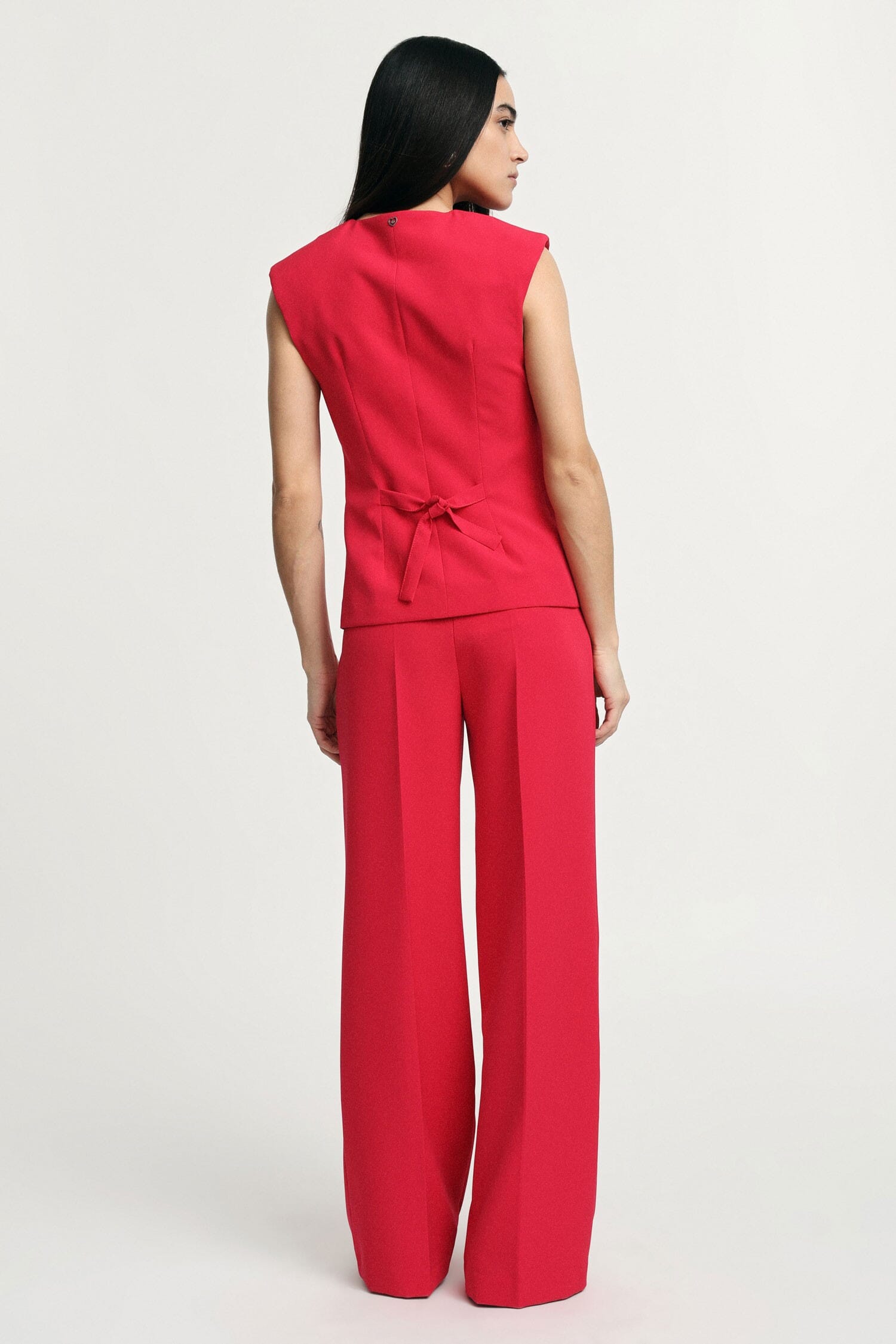 High Waisted Palace Trousers With Pleats Please