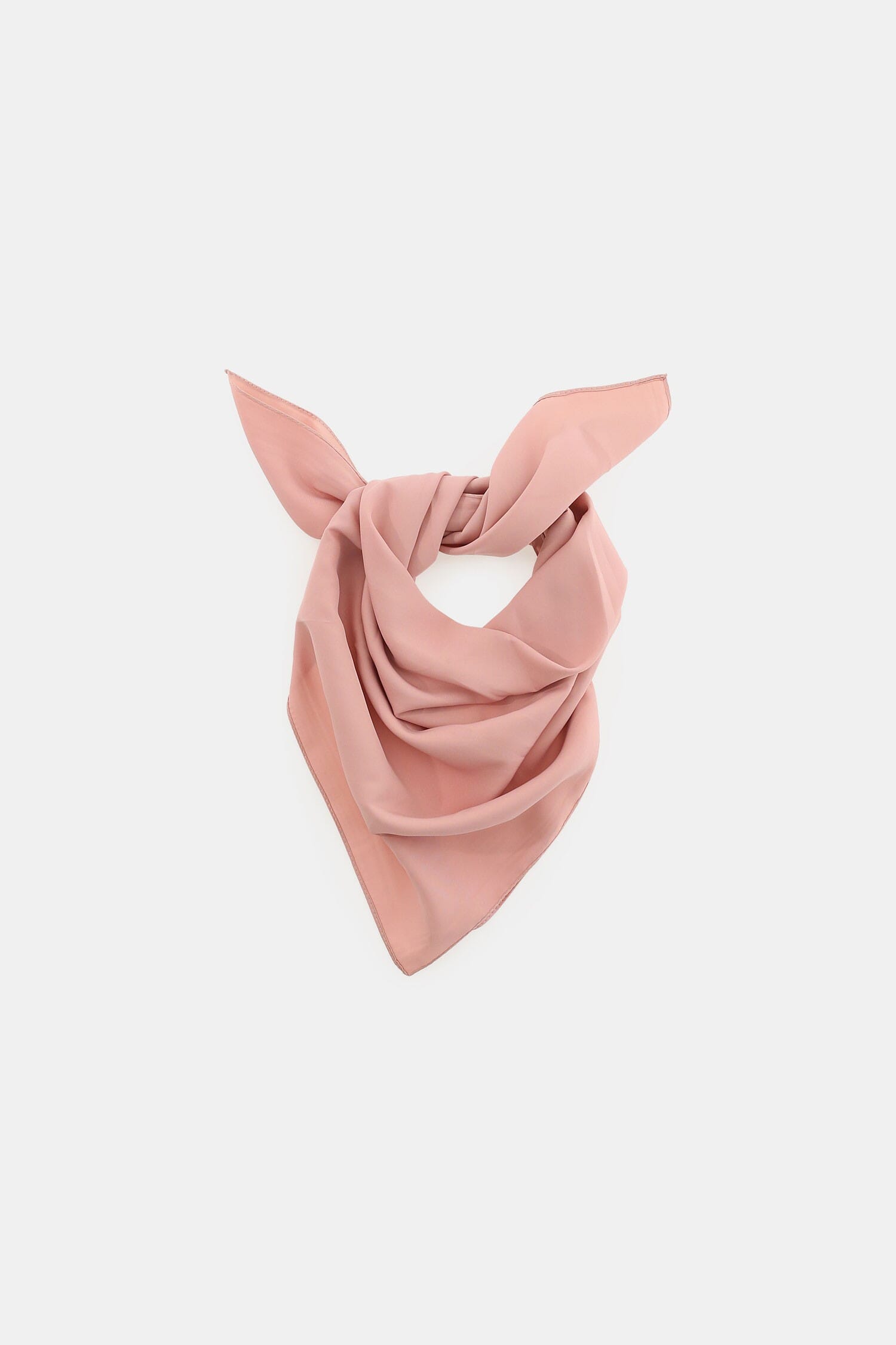 Plain Square Scarf With Simple Hem Please