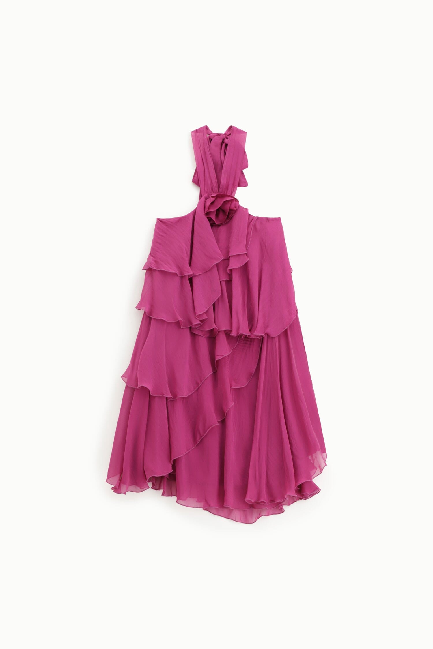 Dixie Short Dress With Flowing Frills