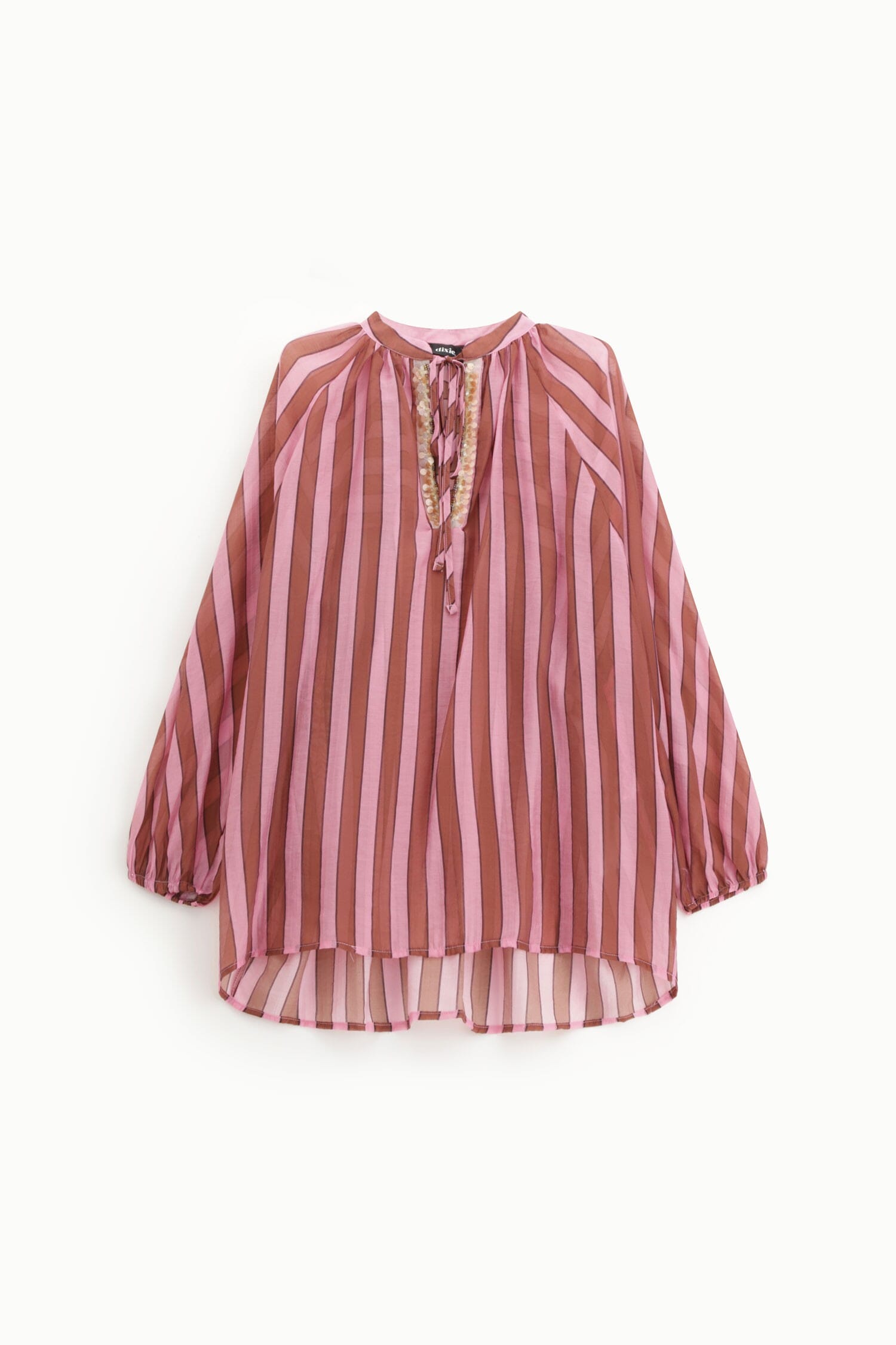 Long Striped Shirt with Dixie Ties