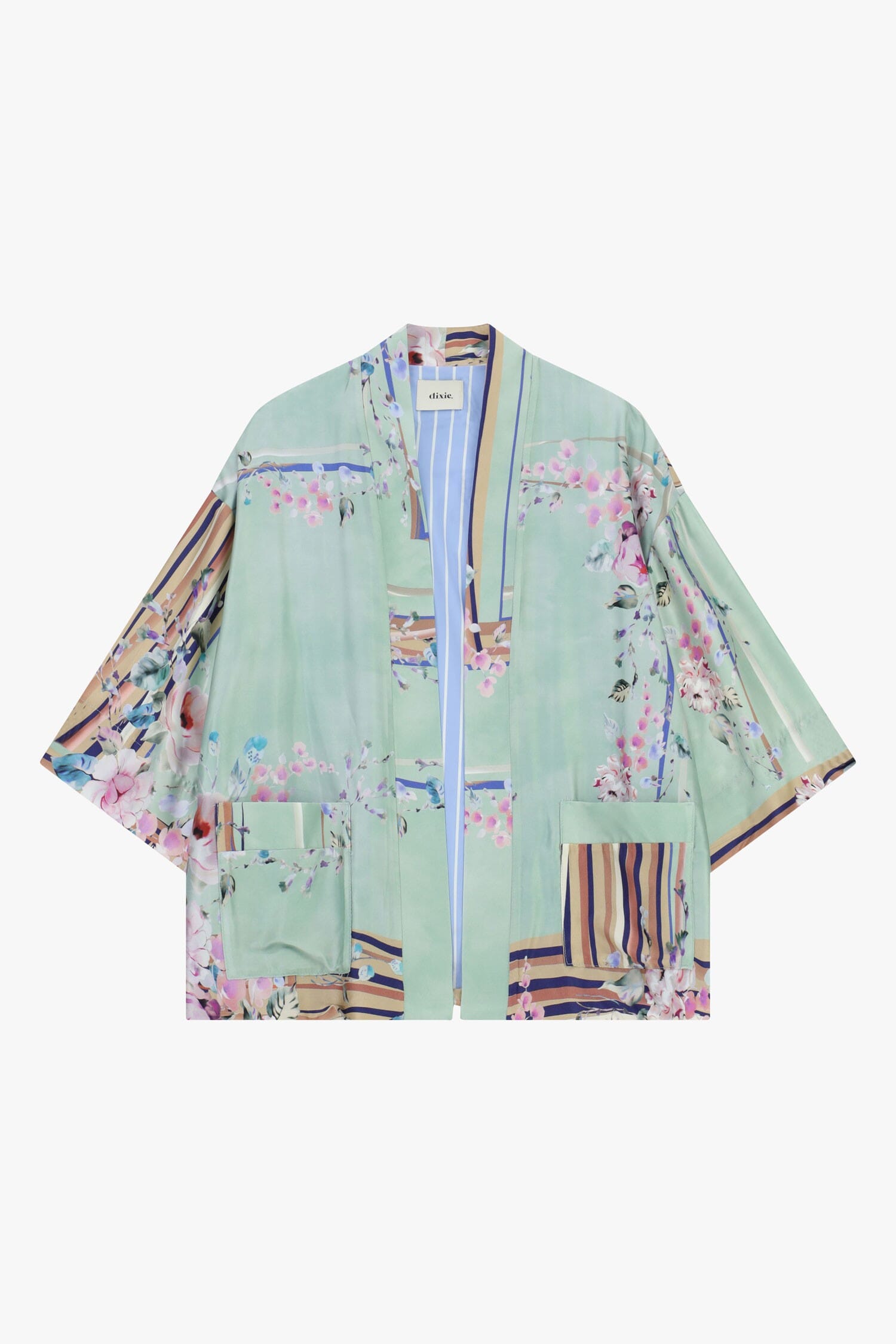 Floral Fantasy Shirt Jacket With Pockets Dixie