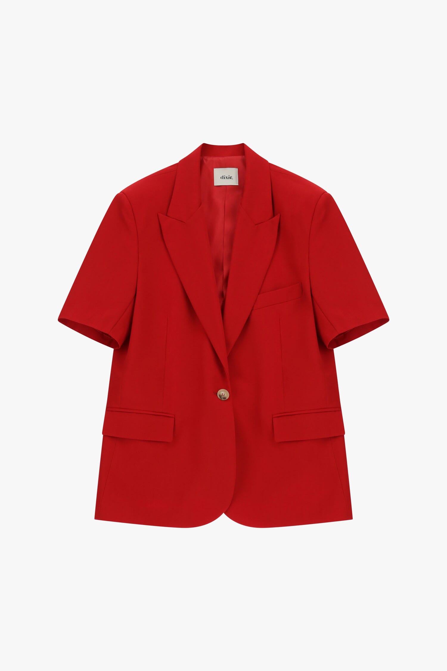 Short-sleeved single-breasted blazer with flap pockets Dixie