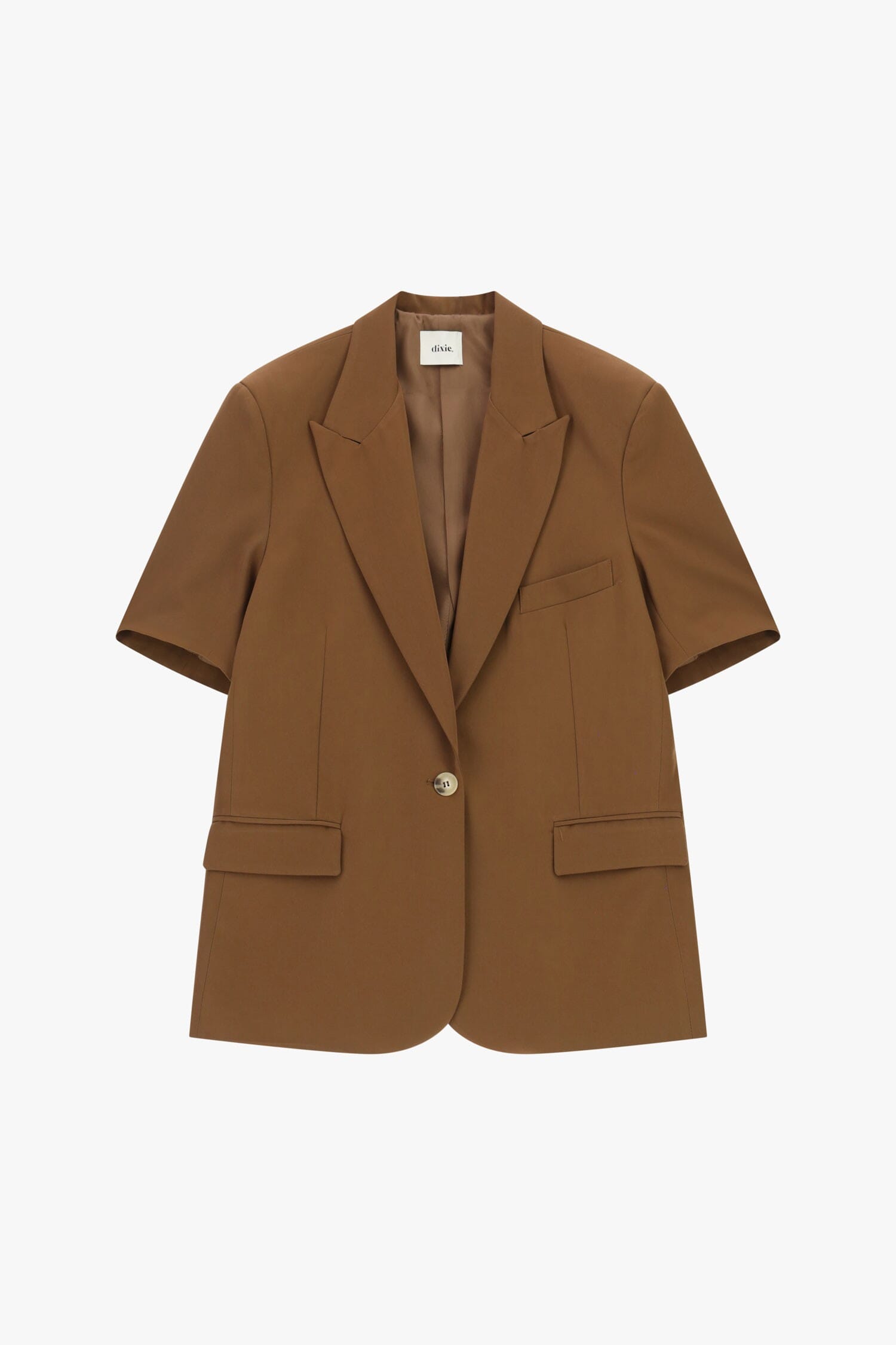 Short-sleeved single-breasted blazer with flap pockets Dixie