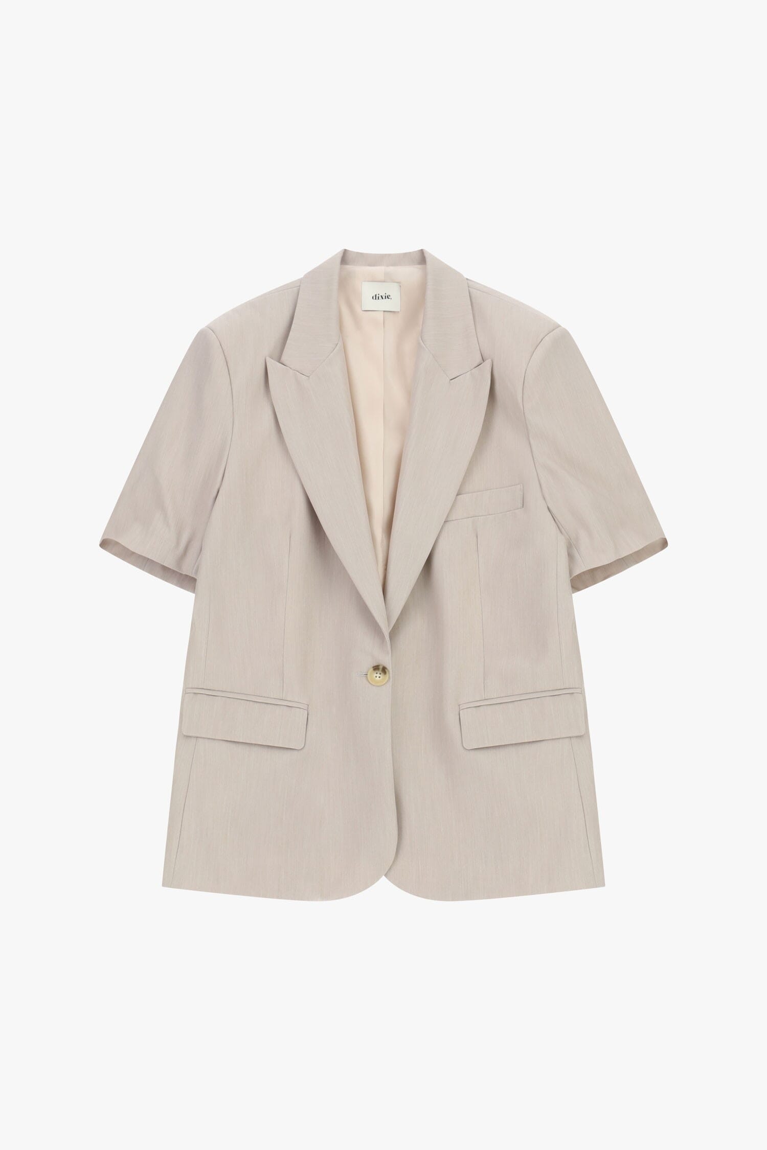 Single-breasted short-sleeved blazer with flap pockets Dixie