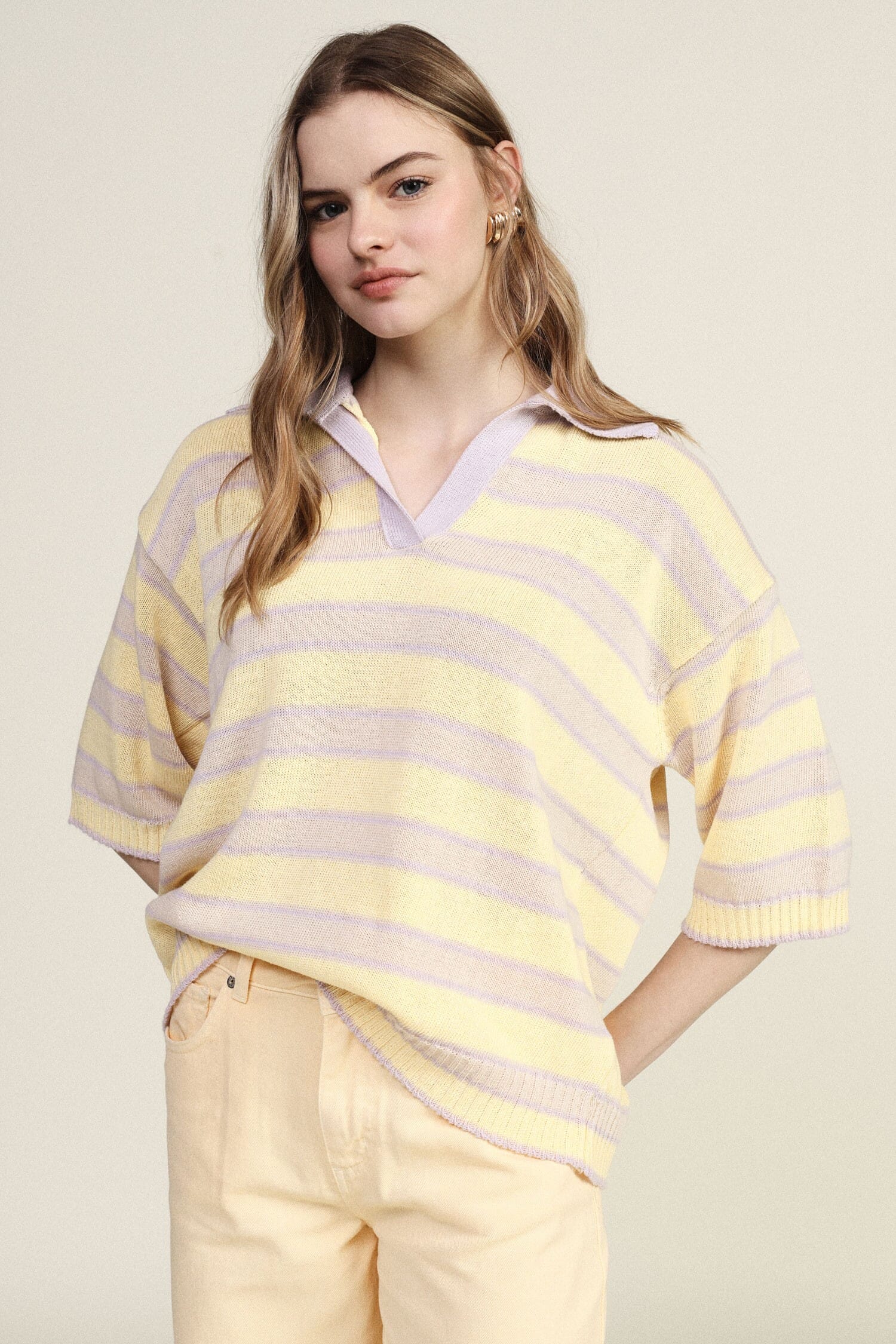 Dixie Classic Short Sleeve Striped Top