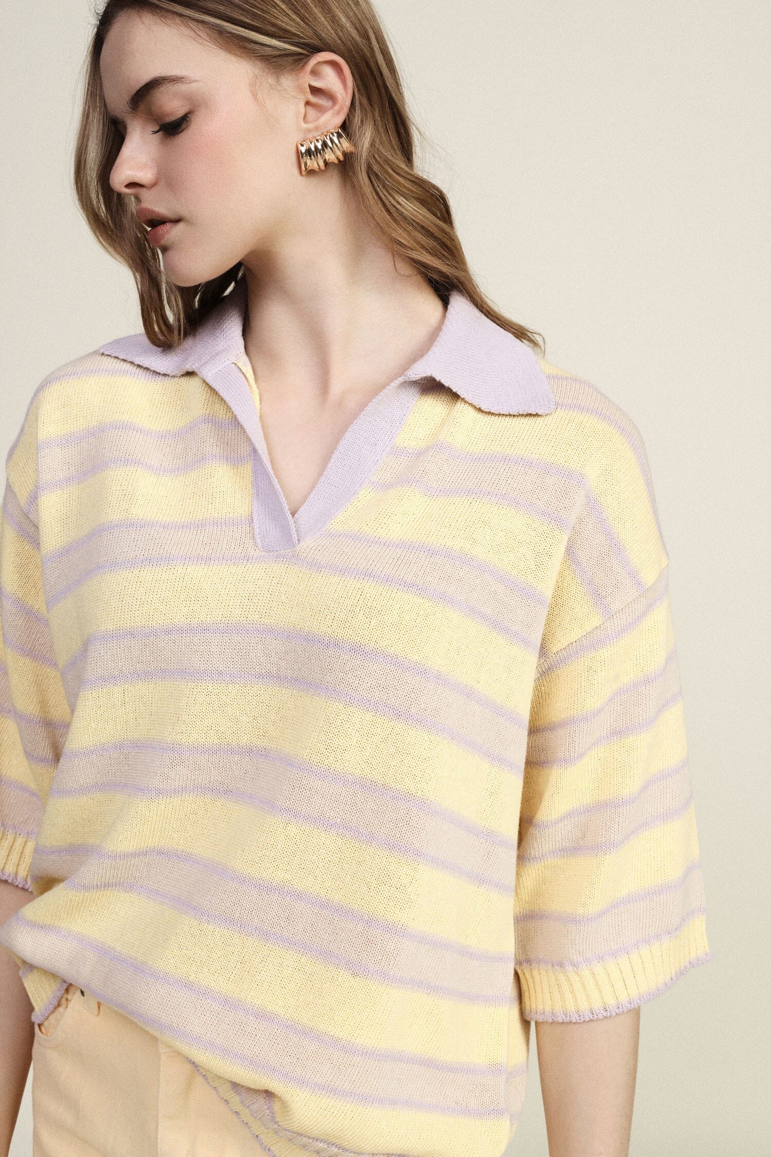 Dixie Classic Short Sleeve Striped Top