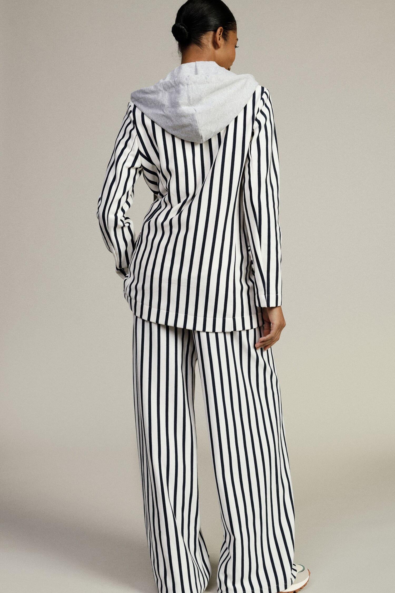 Pantaloni Palazzo A Righe Con Vita Alta E Coulisse Dixie