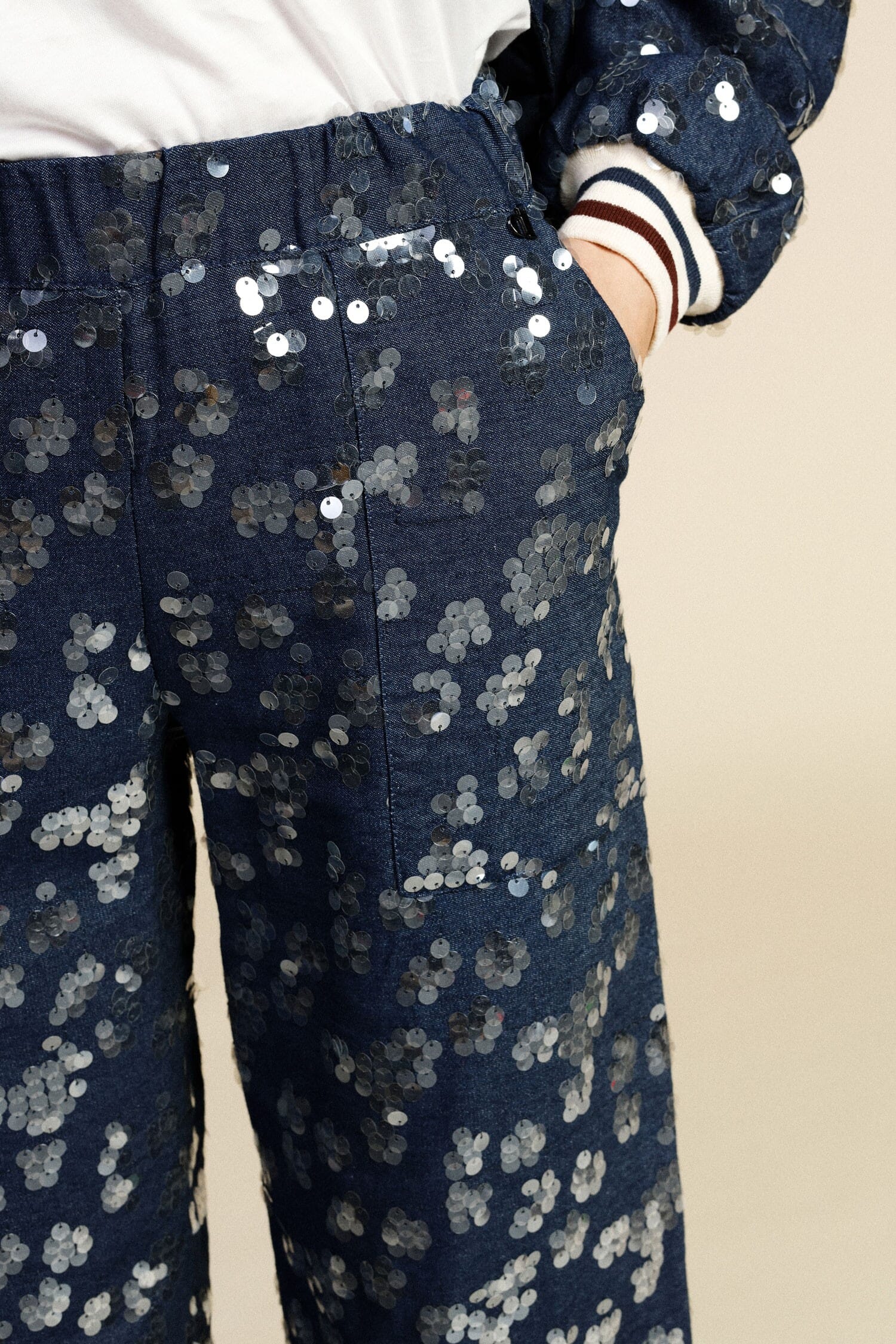 Palace Trousers Fantasy Sequins High Waist Dixie