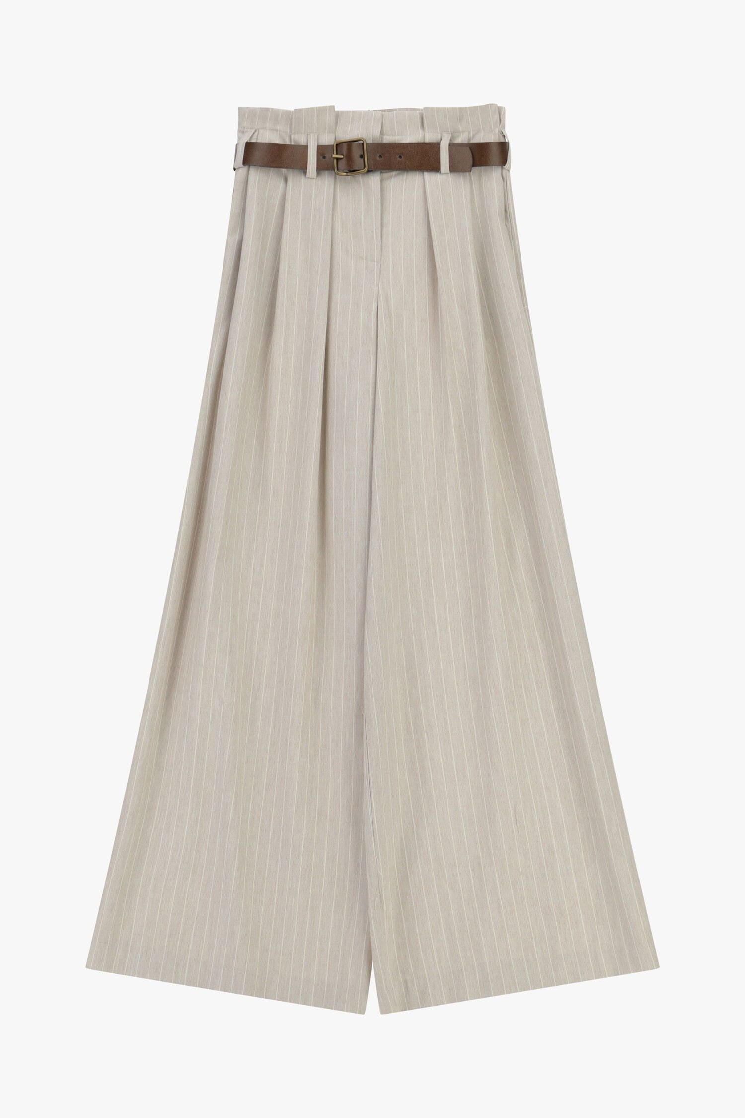 Pantaloni Palazzo A Righe Con Cintura E Vita Alta Dixie