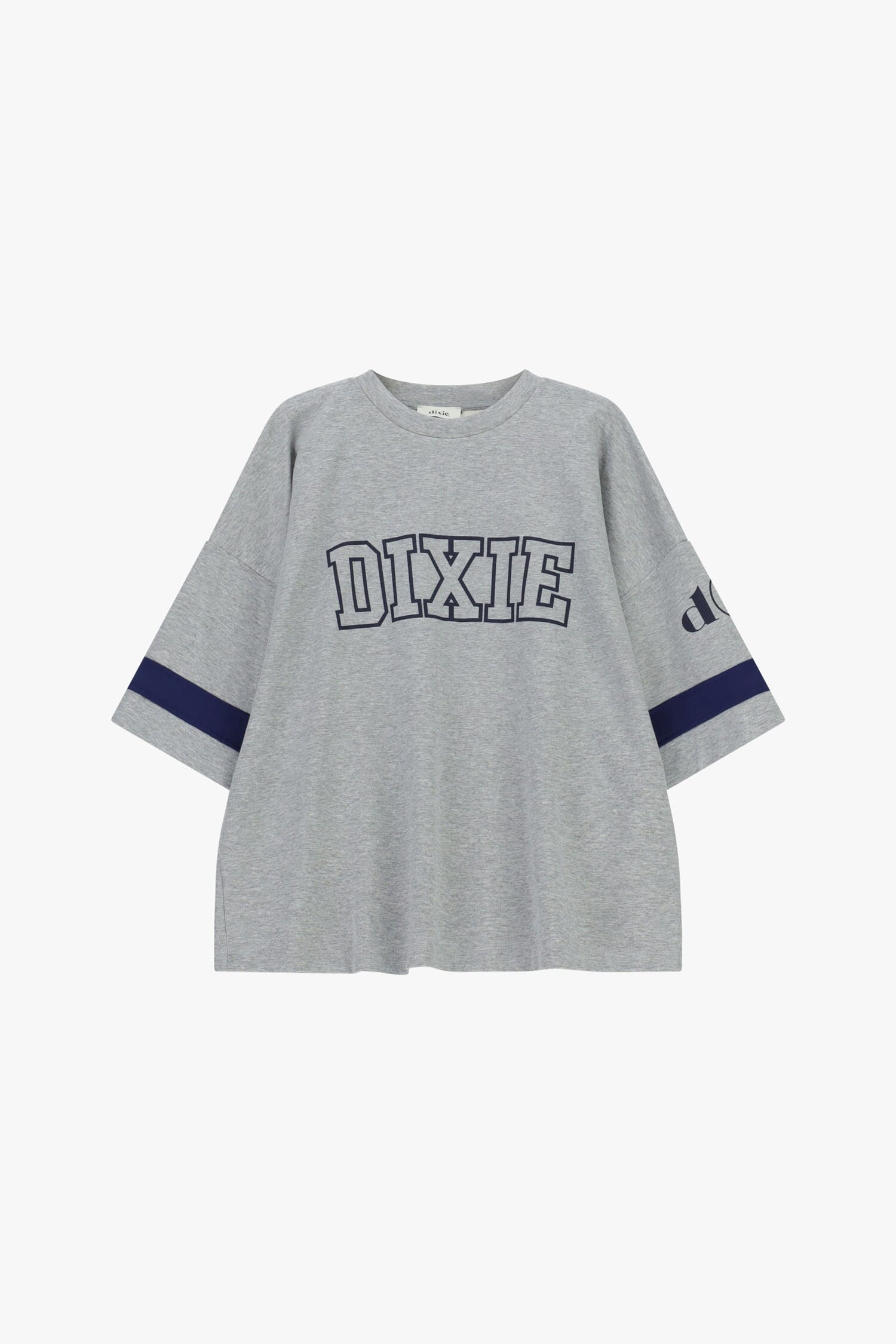 T-Shirt Ampia Stampa Frontale E Dettagli A Contrasto Dixie