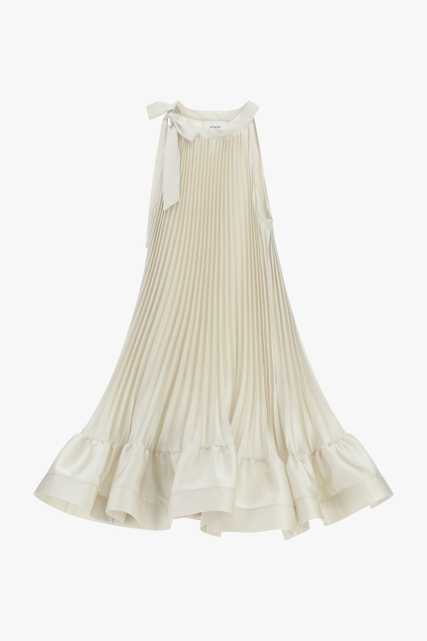 Short Pleated Dress With Bow Detail Dixie