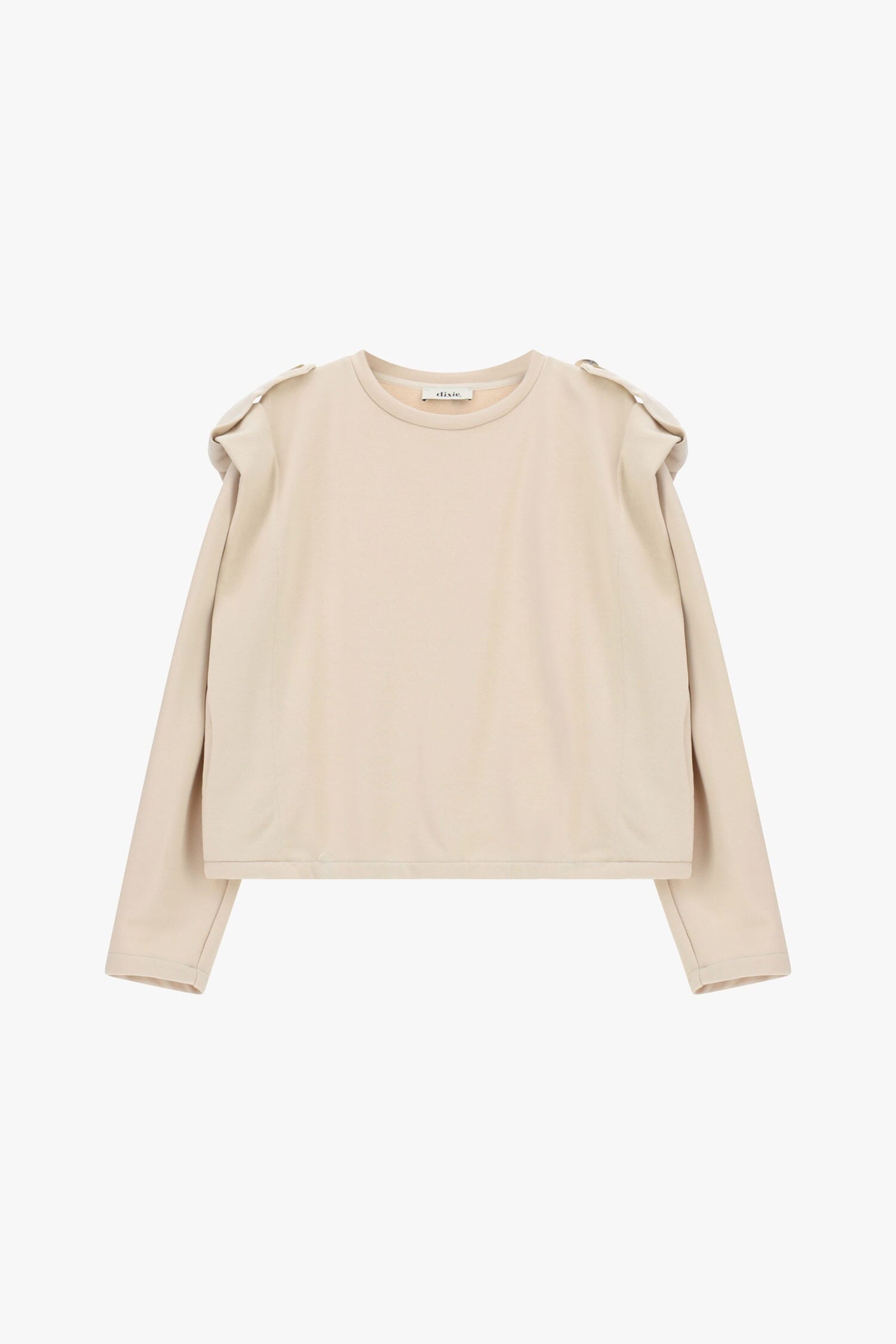 Felpa Girocollo Corta Con Spalle Strutturate Dixie