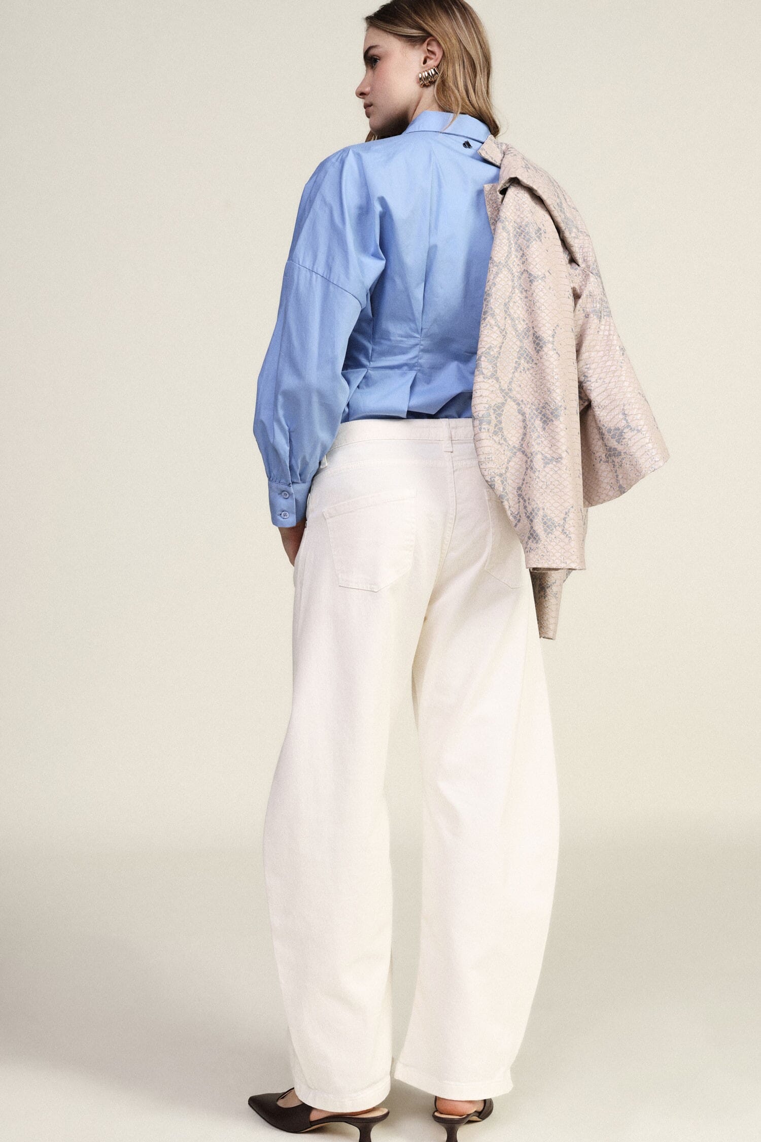 Trousers Wide Five Pockets High Waist Dixie