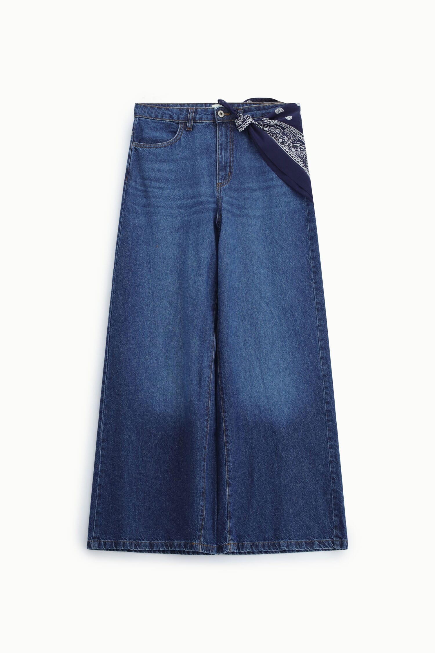 Dixie Belt Wide Leg Jeans