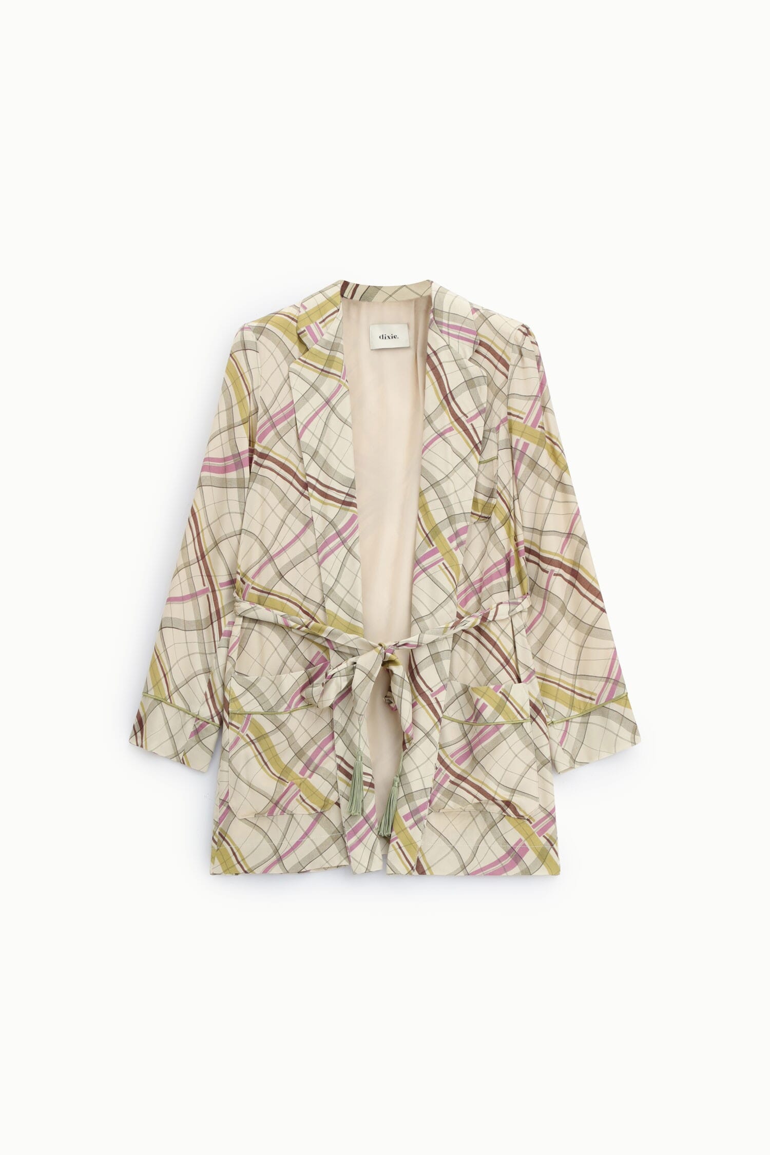 Dixie - Ceinture nouée - Blazer à carreaux