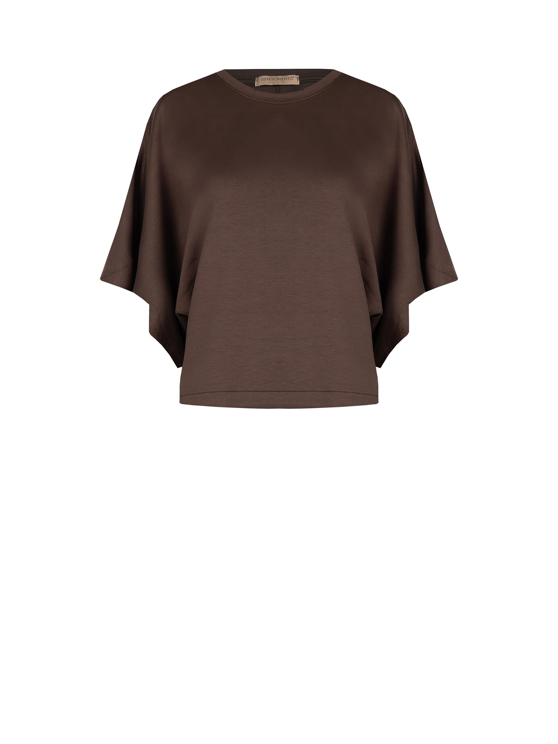 Rinascimento Viscose Blend Over Short Sweatshirt