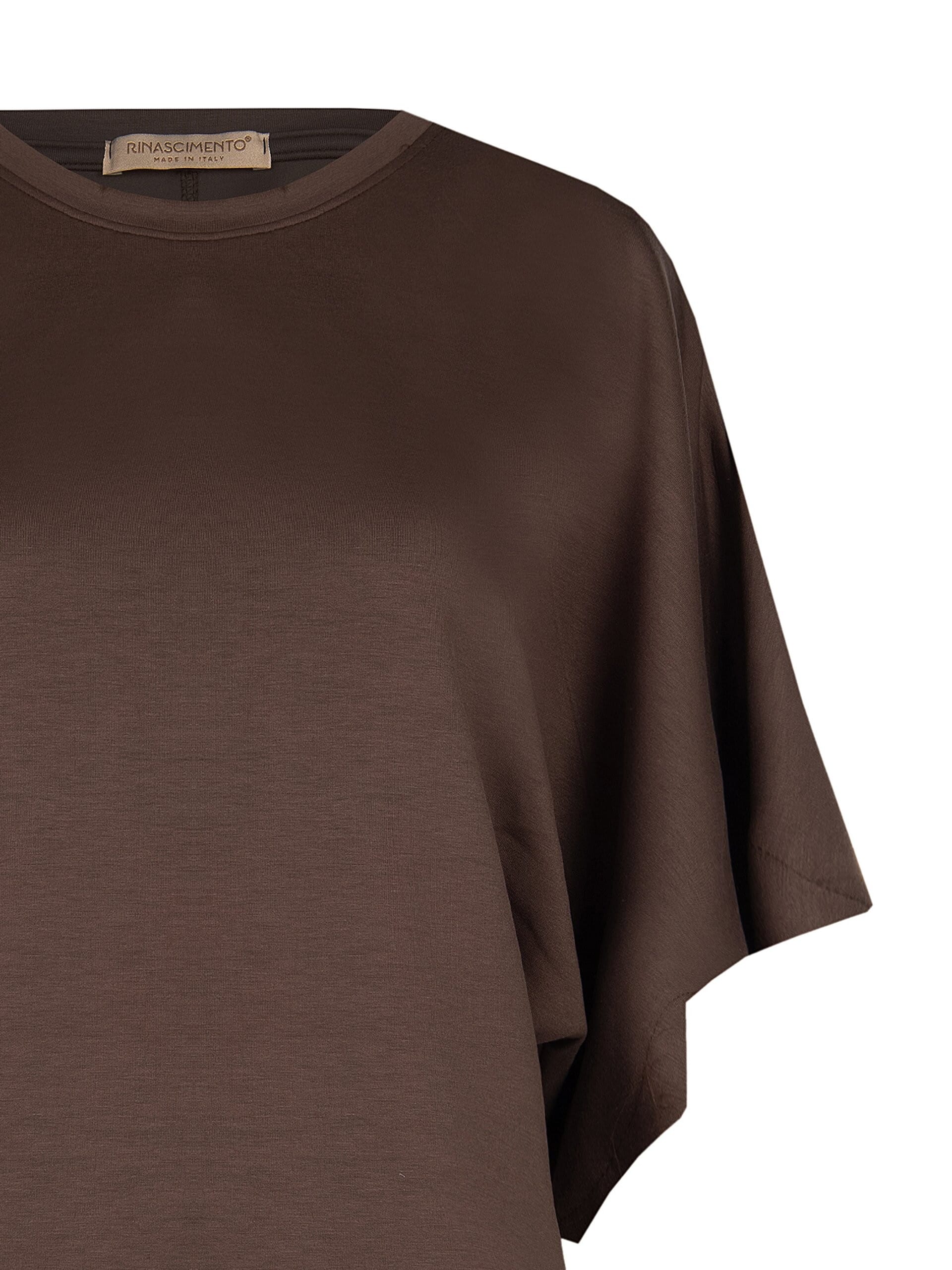 Rinascimento Viscose Blend Over Short Sweatshirt