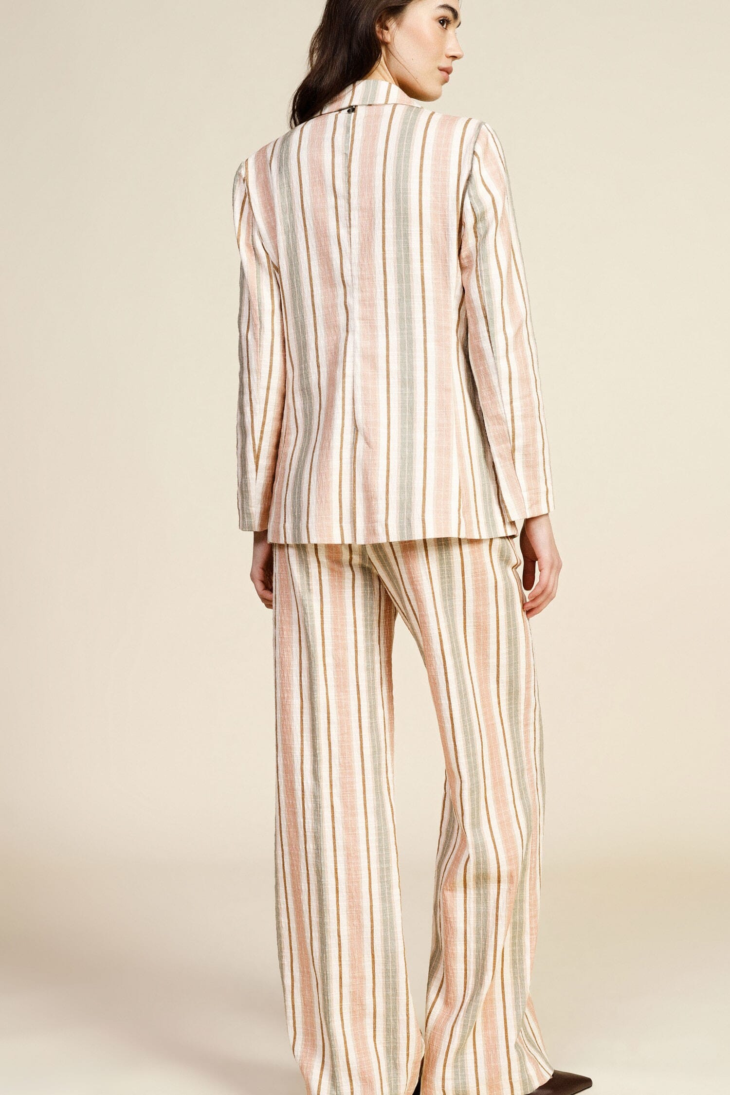 Dixie High Waist Striped Palace Trousers