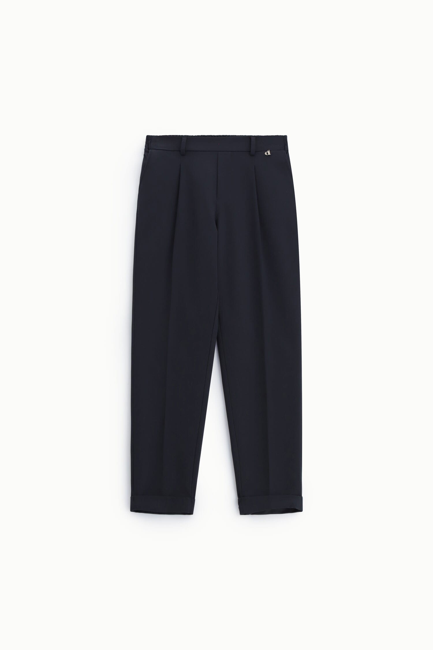 Tailored Trousers with Darts and High Lapels Dixie