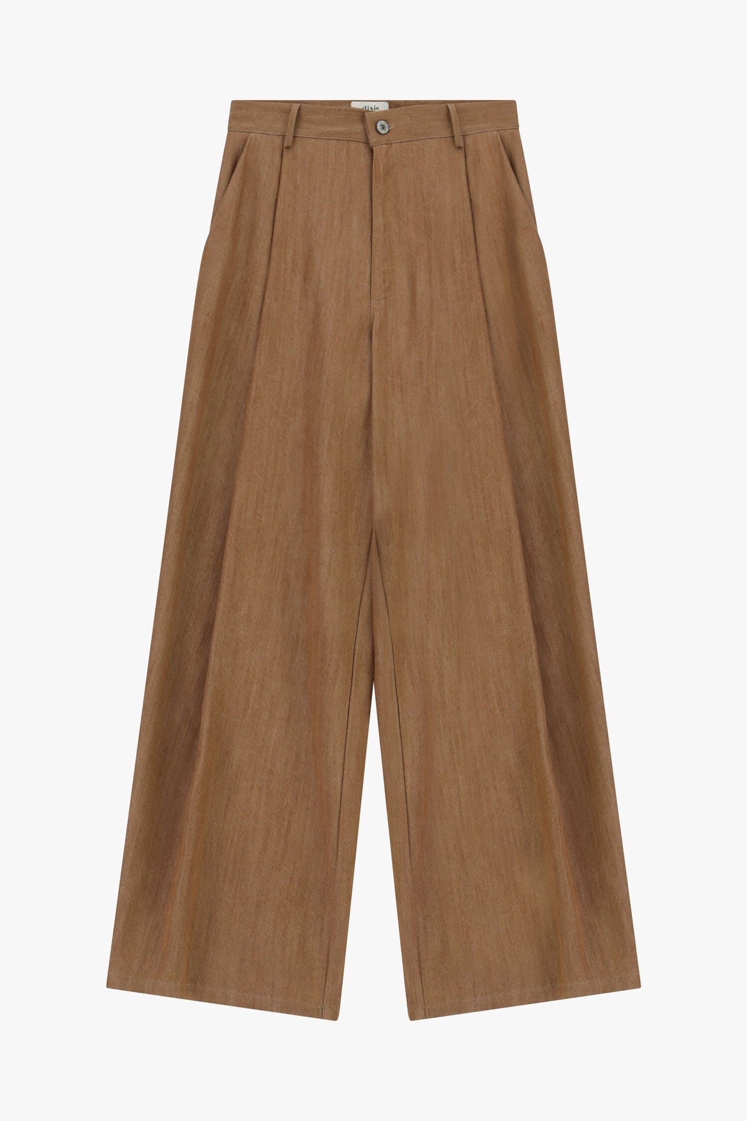 Jeans A Gamba Ampia Con Pieghe Frontali E Tasche Dixie