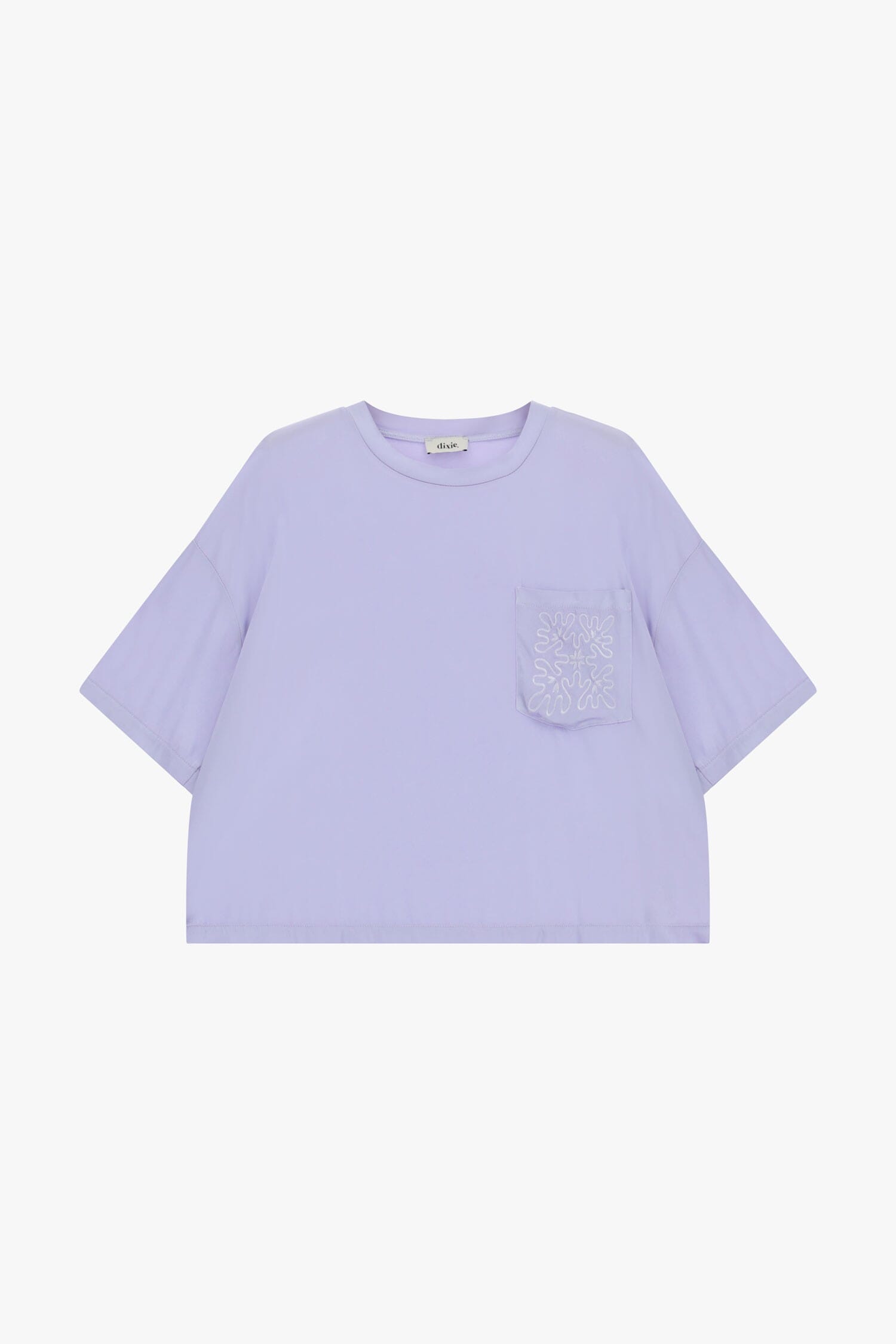 T-Shirt With Embroidered Pocket And Boxy Cut Dixie