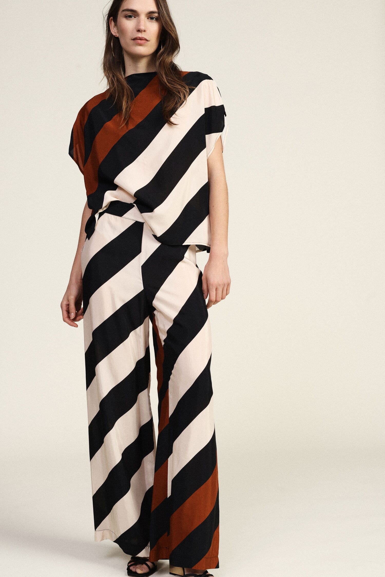 Dixie Diagonal Striped Palace Trousers