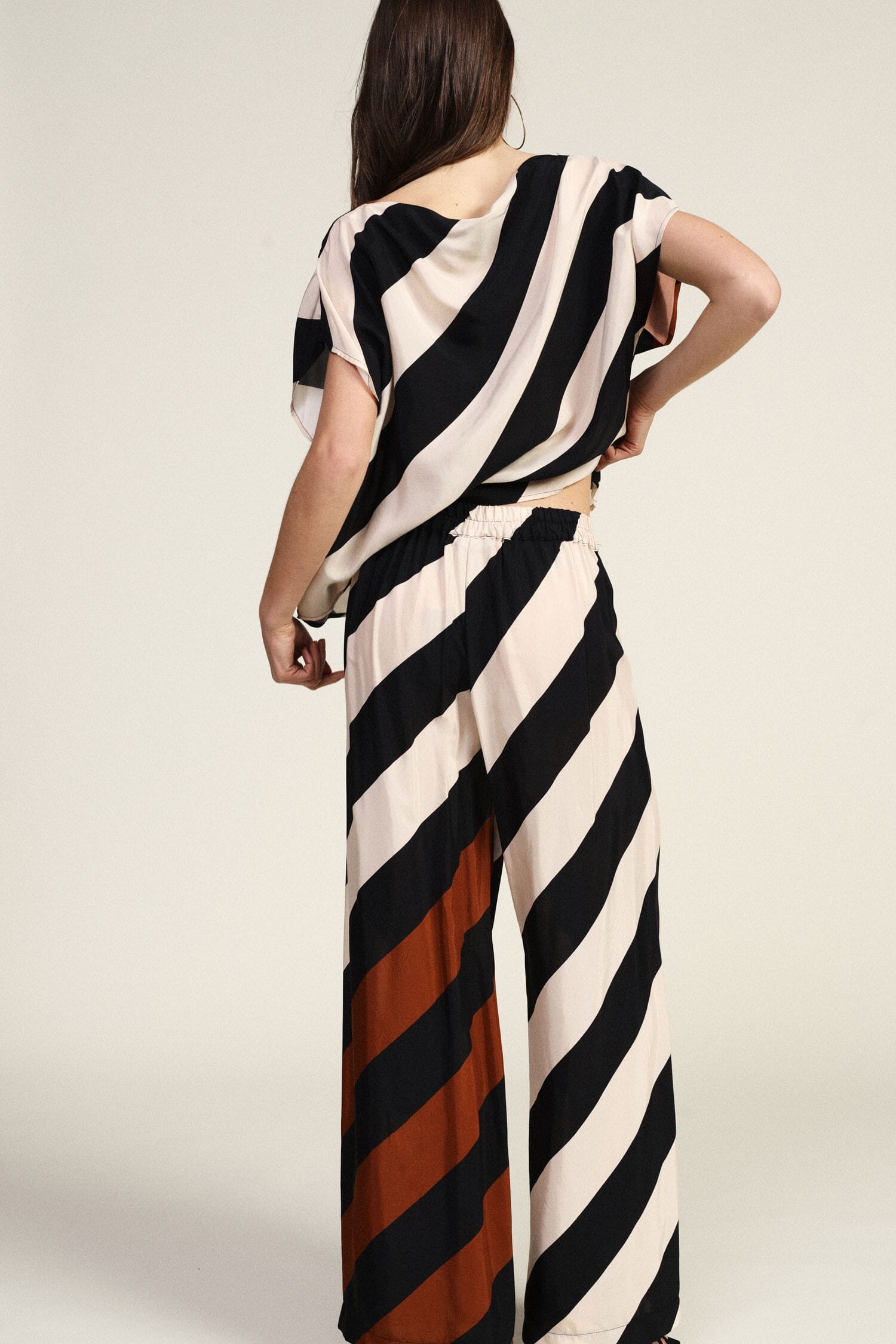 Dixie Diagonal Striped Palace Trousers
