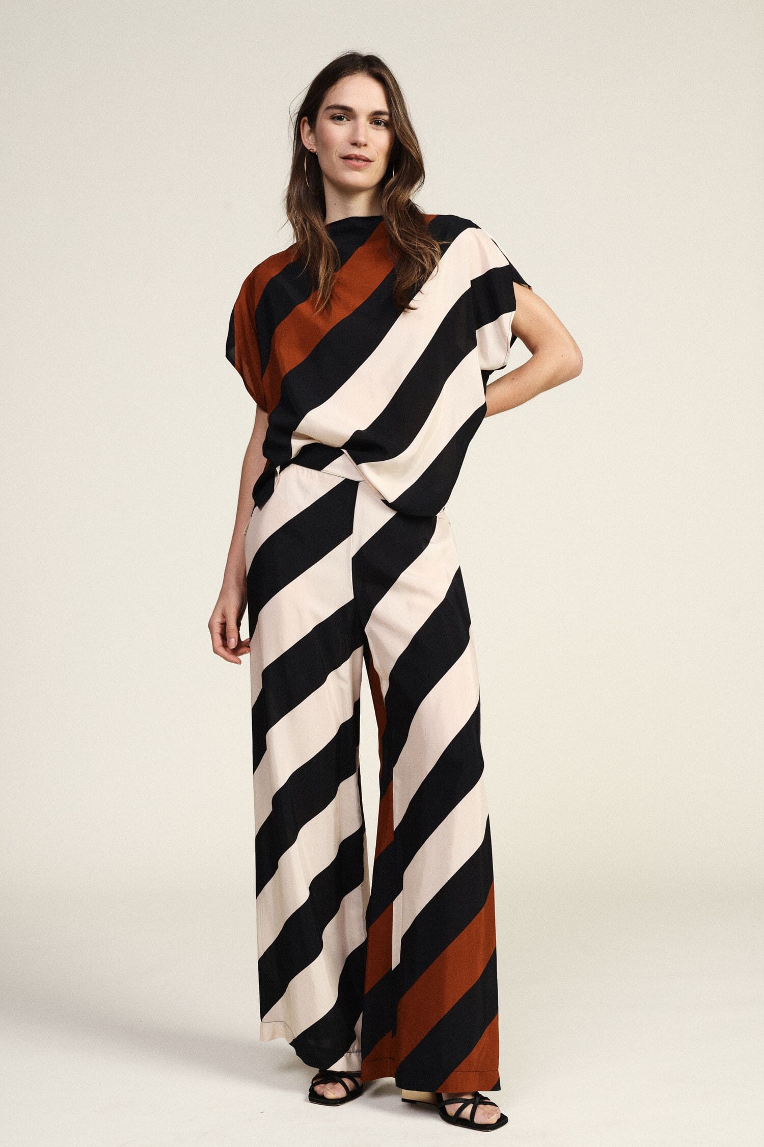 Dixie Diagonal Striped Palace Trousers