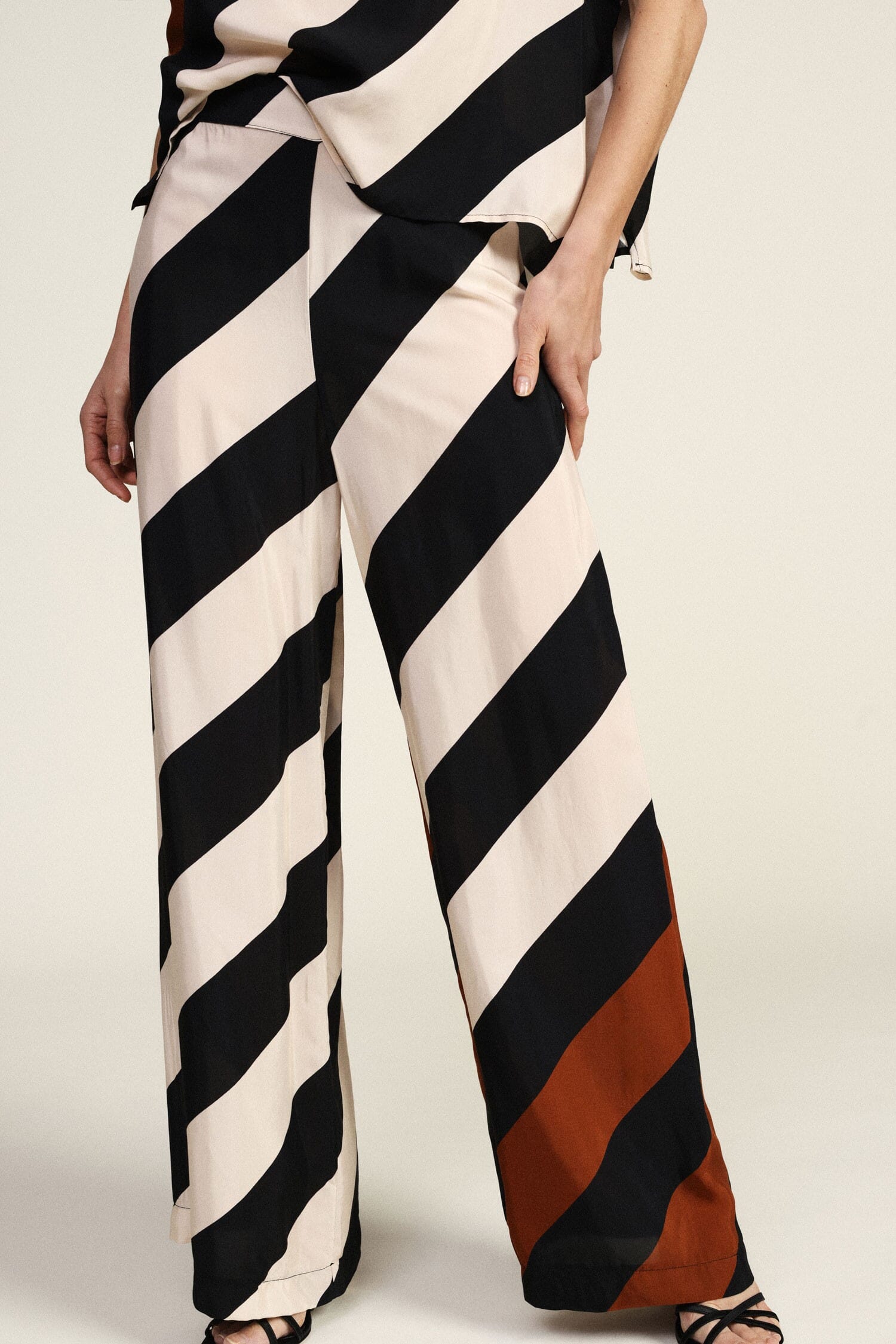 Dixie Diagonal Striped Palace Trousers