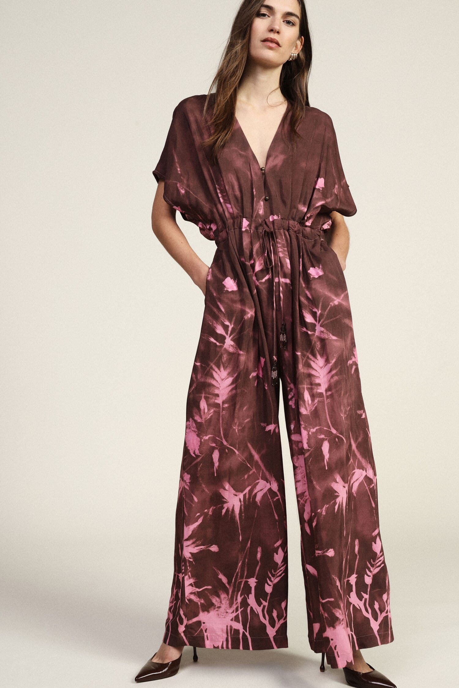 Dixie Wide Floral Print Jumpsuit