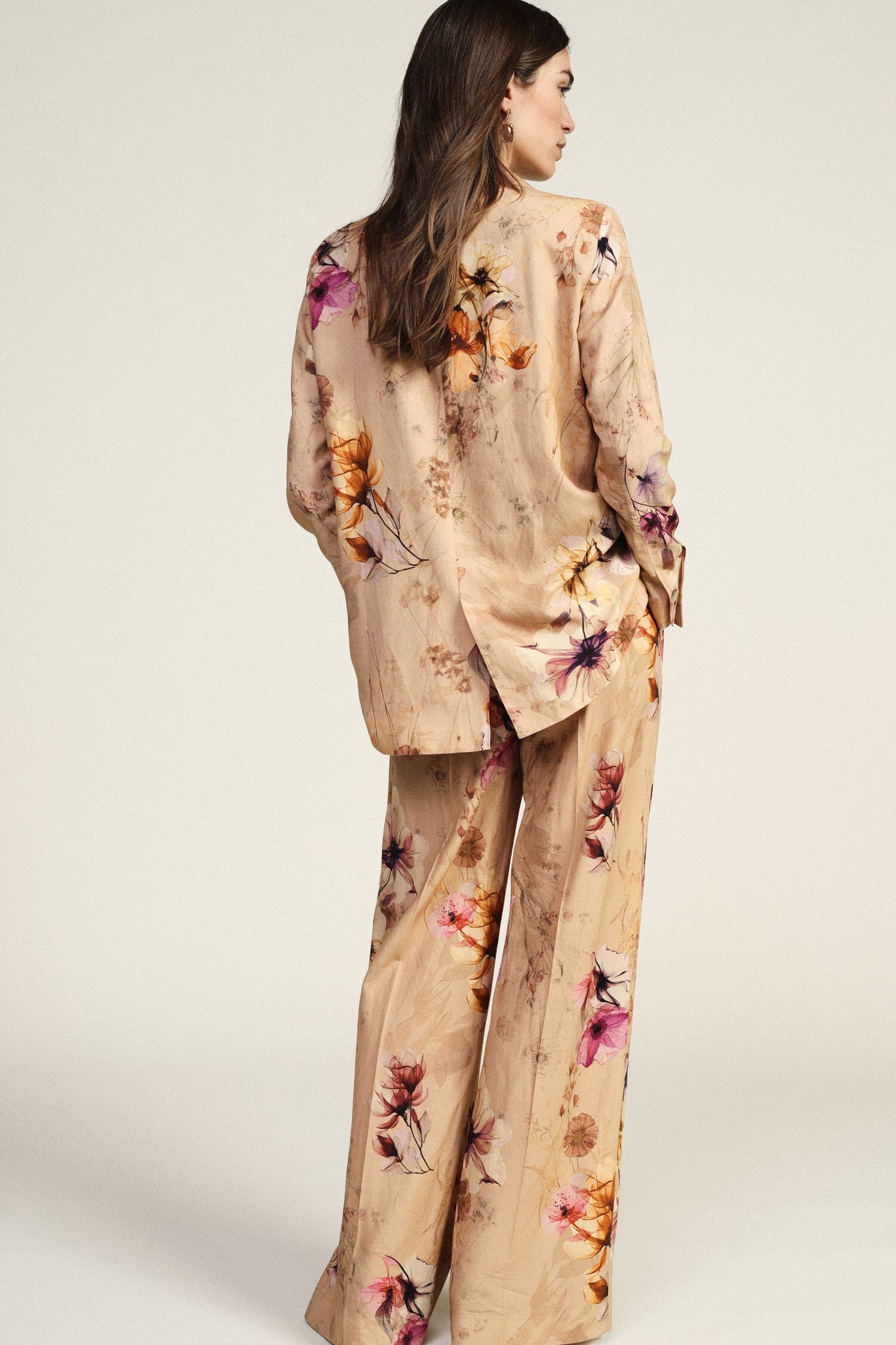 Dixie Elegant Floral Wide Pants