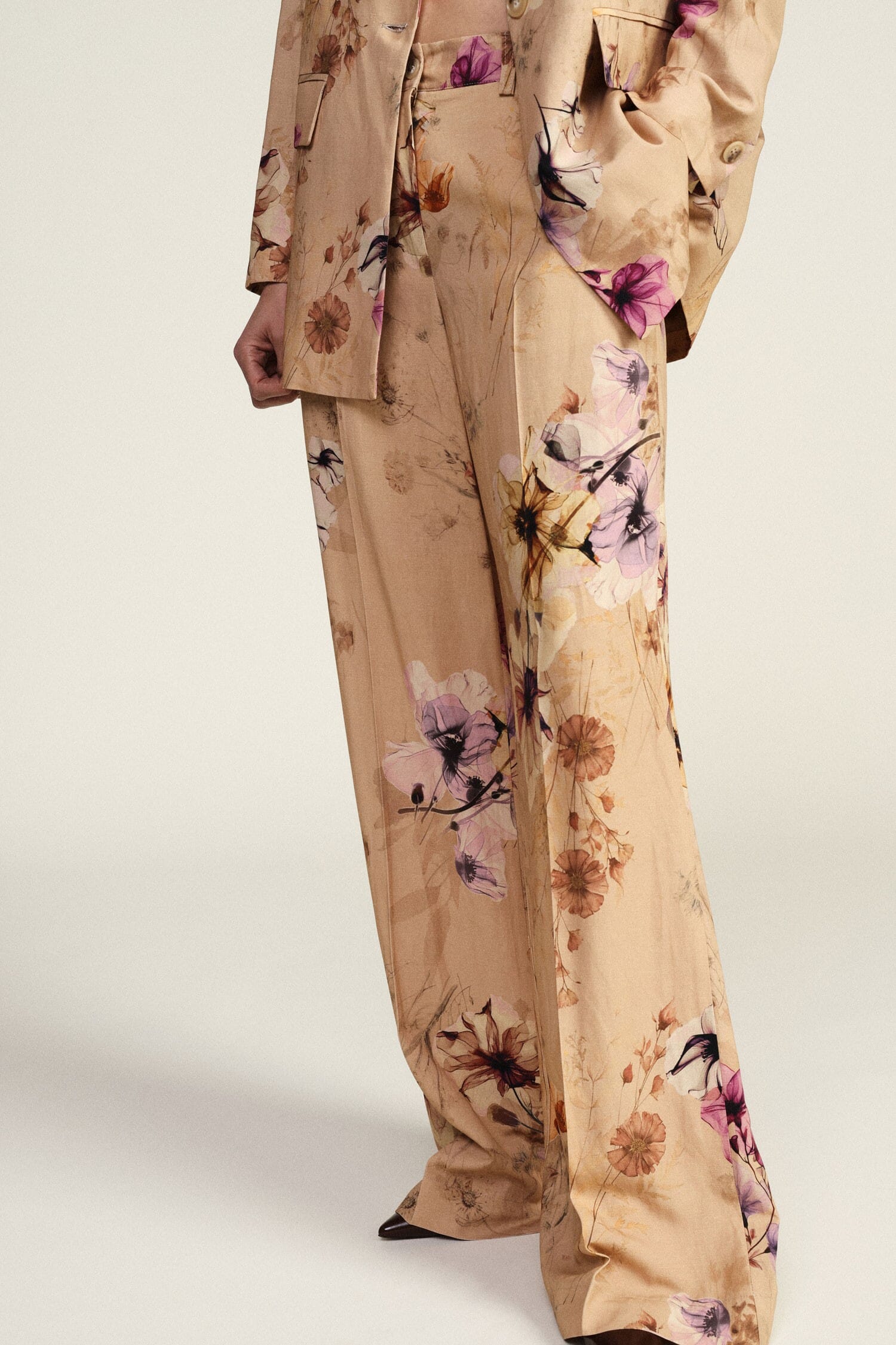 Dixie Elegant Floral Wide Pants