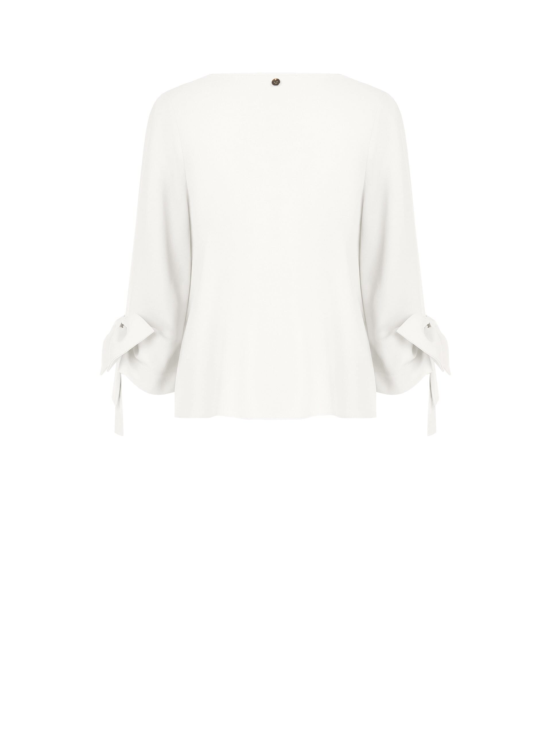 Blusa Ampia In Tessuto Fluido Con Maxi Fiocchi Sulle Maniche Rinascimento