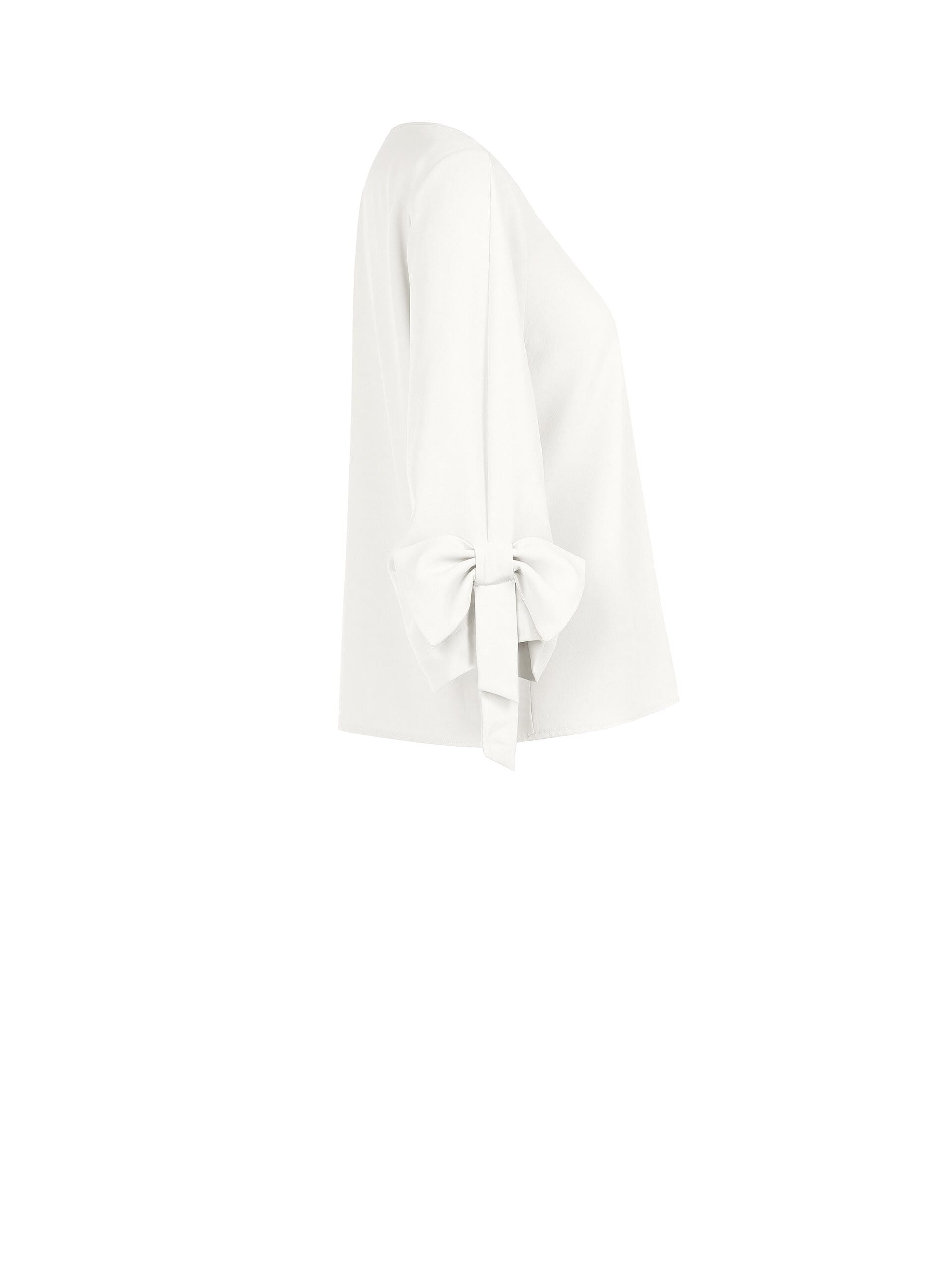 Blusa Ampia In Tessuto Fluido Con Maxi Fiocchi Sulle Maniche Rinascimento