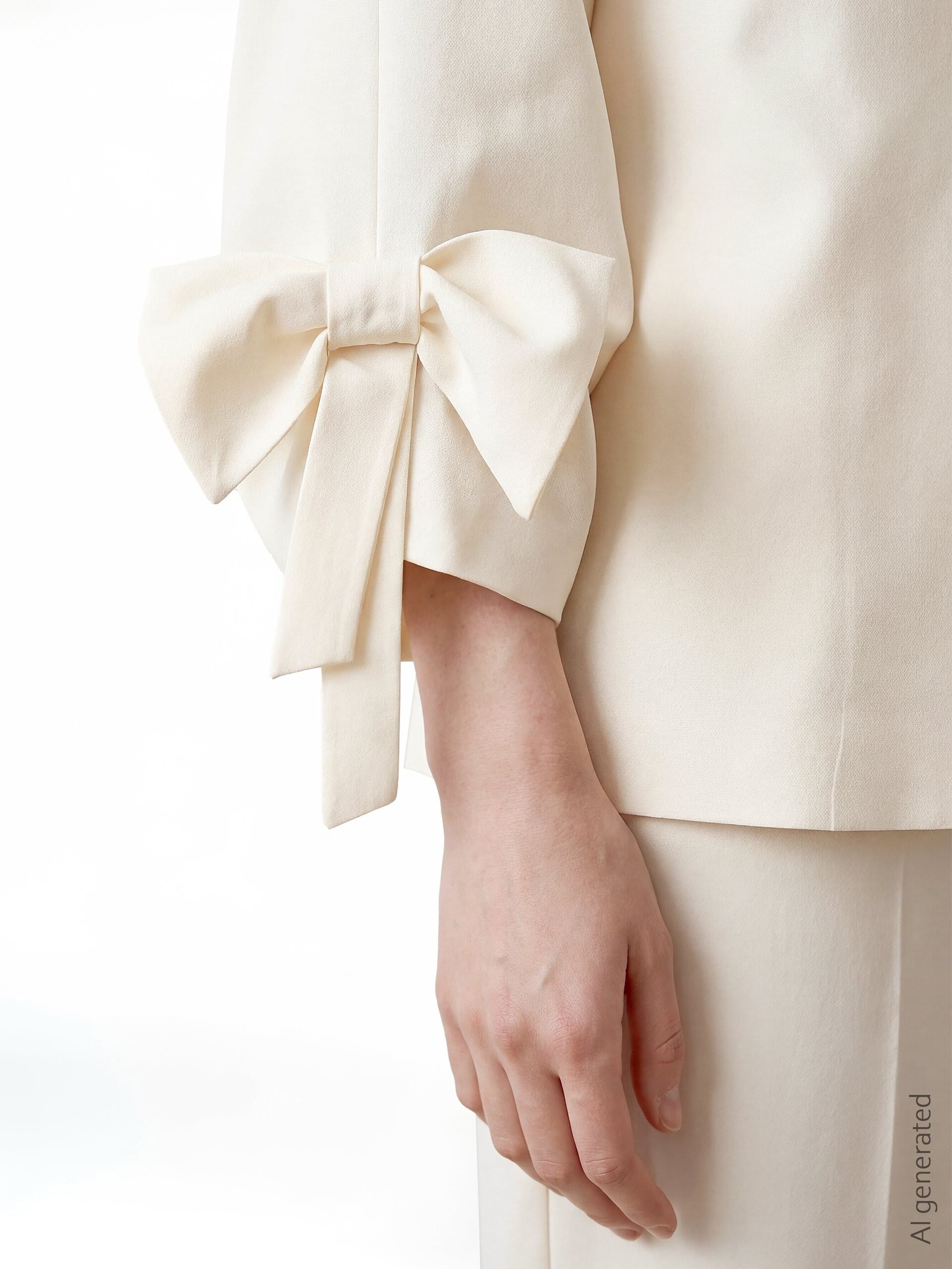 Giacca Blazer Ampia Con Maxi Fiocchi Sulle Maniche Rinascimento