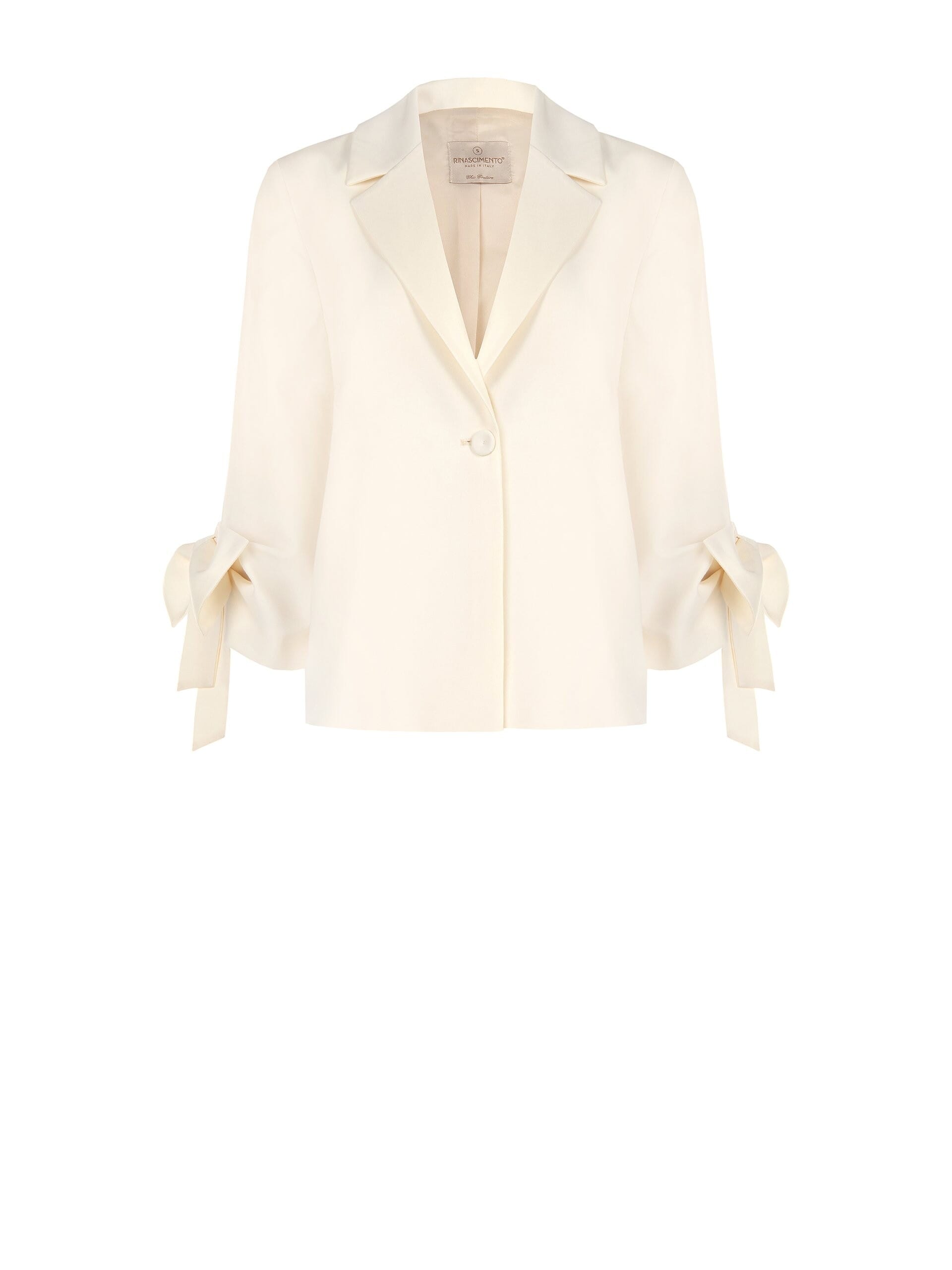 Giacca Blazer Ampia Con Maxi Fiocchi Sulle Maniche Rinascimento