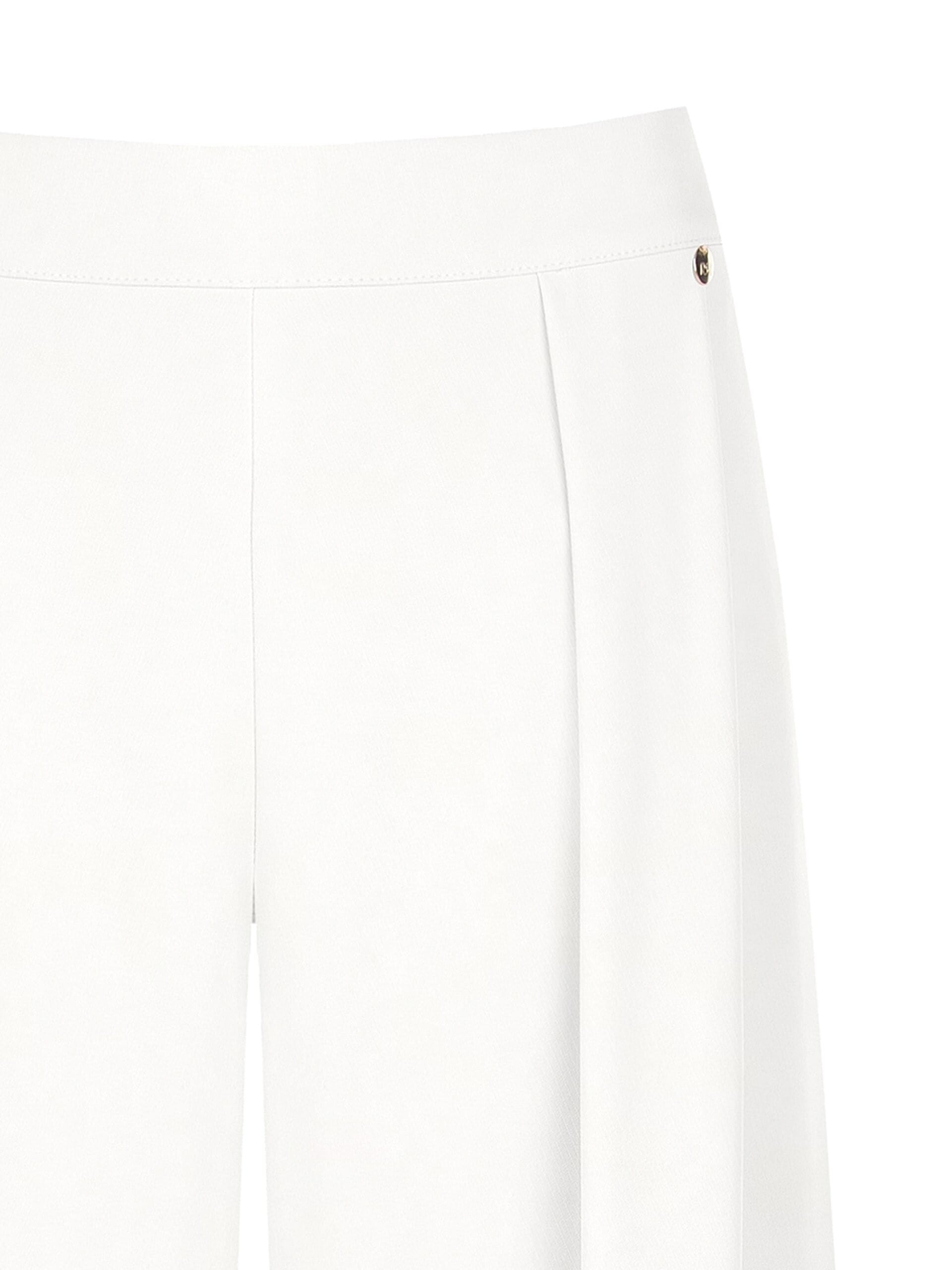 Fluid Fabric Palazzo Trousers With Pleats And Elastic Back Rinascimento
