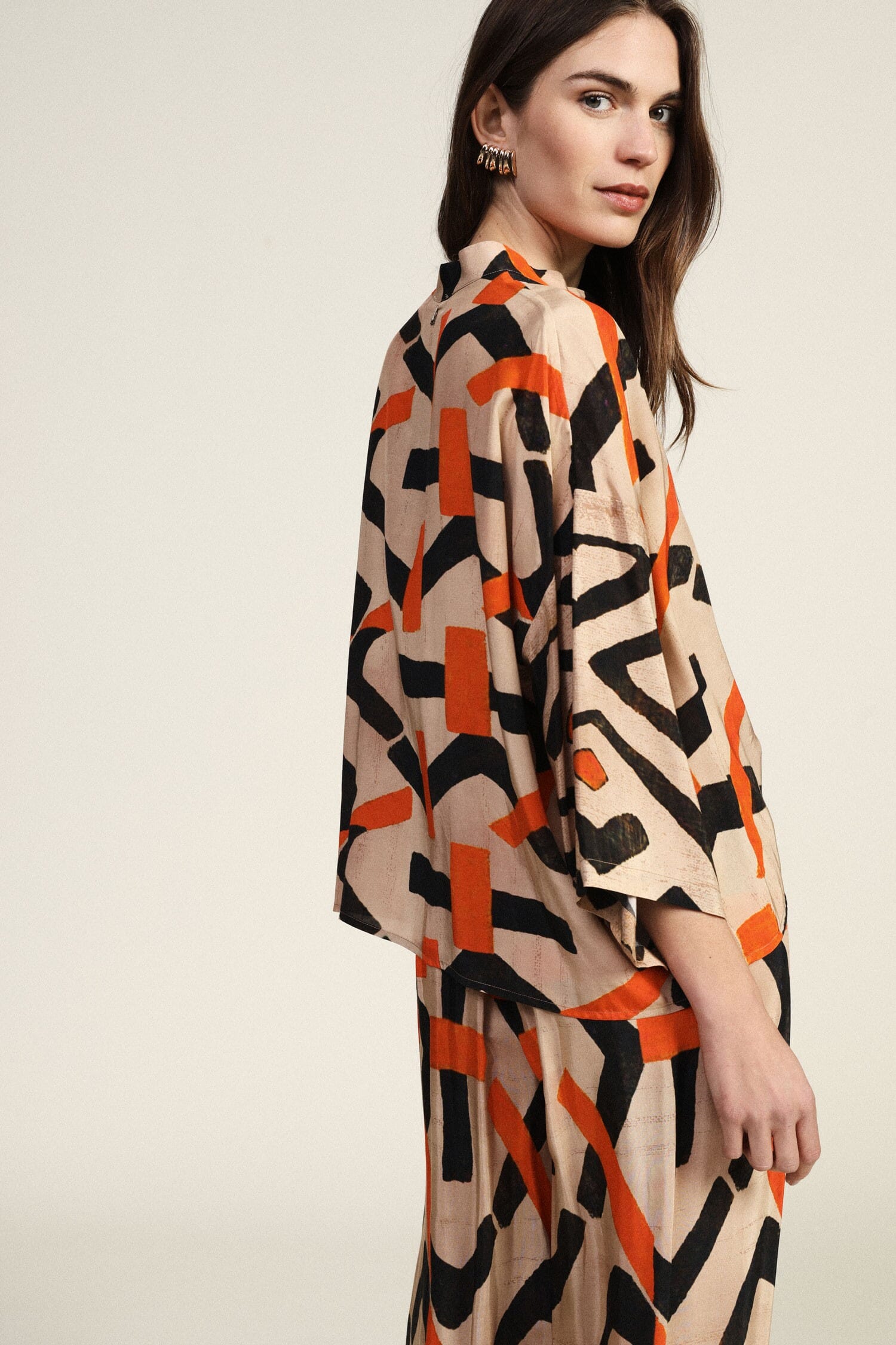 Chemise avec impression graphique vivante Dixie