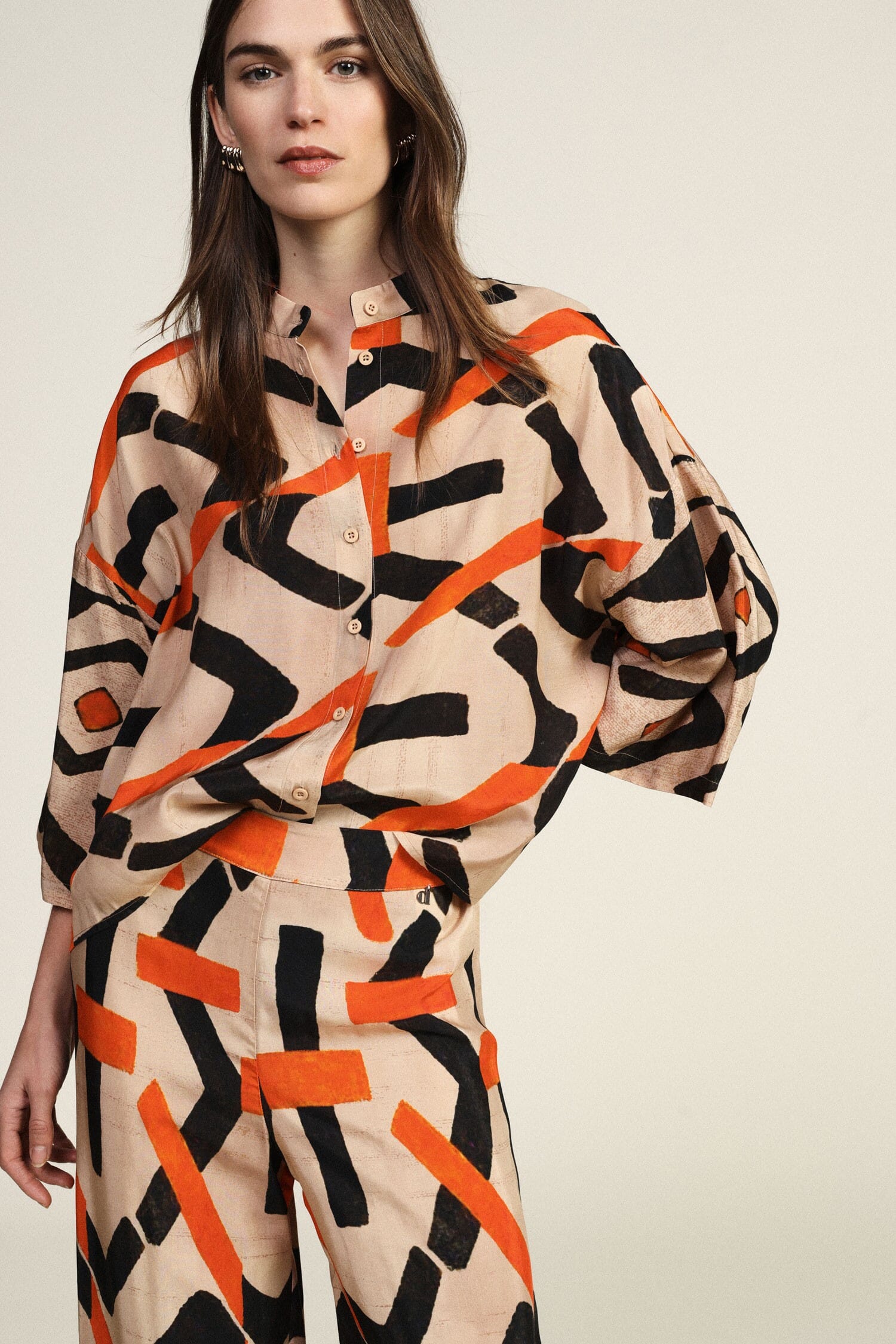 Chemise avec impression graphique vivante Dixie